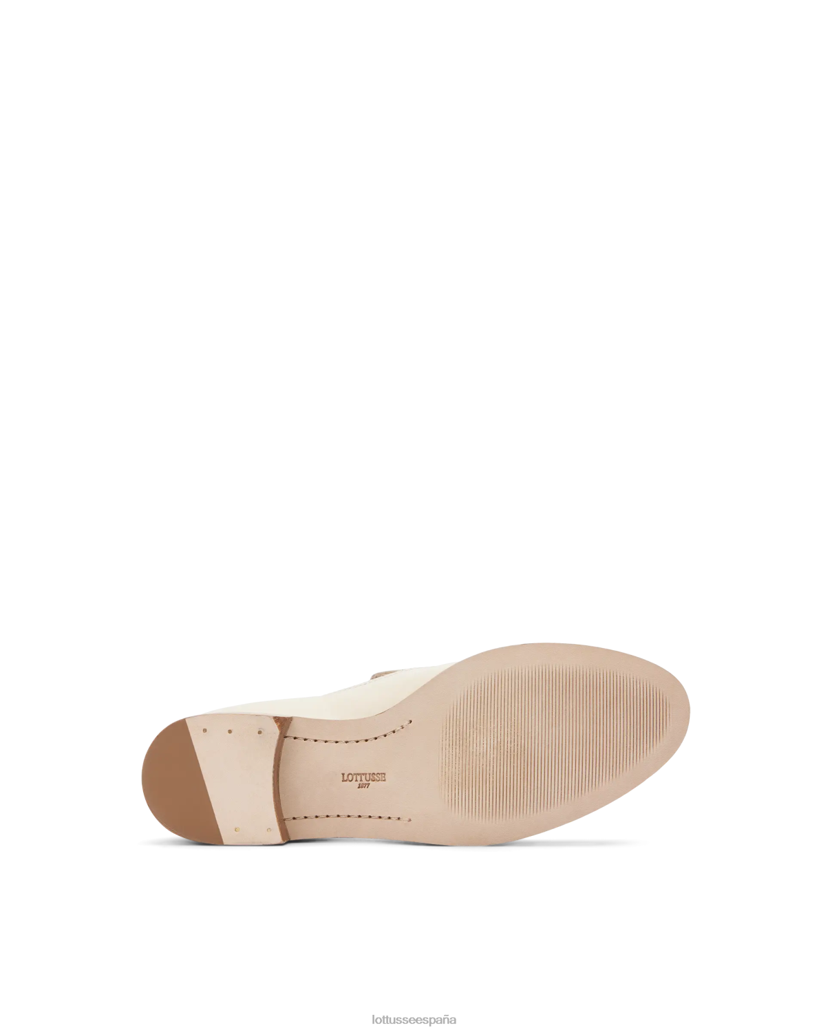 Lottusse mocasines claire lisos de becerro blanquecino mujer calzado V40NX243