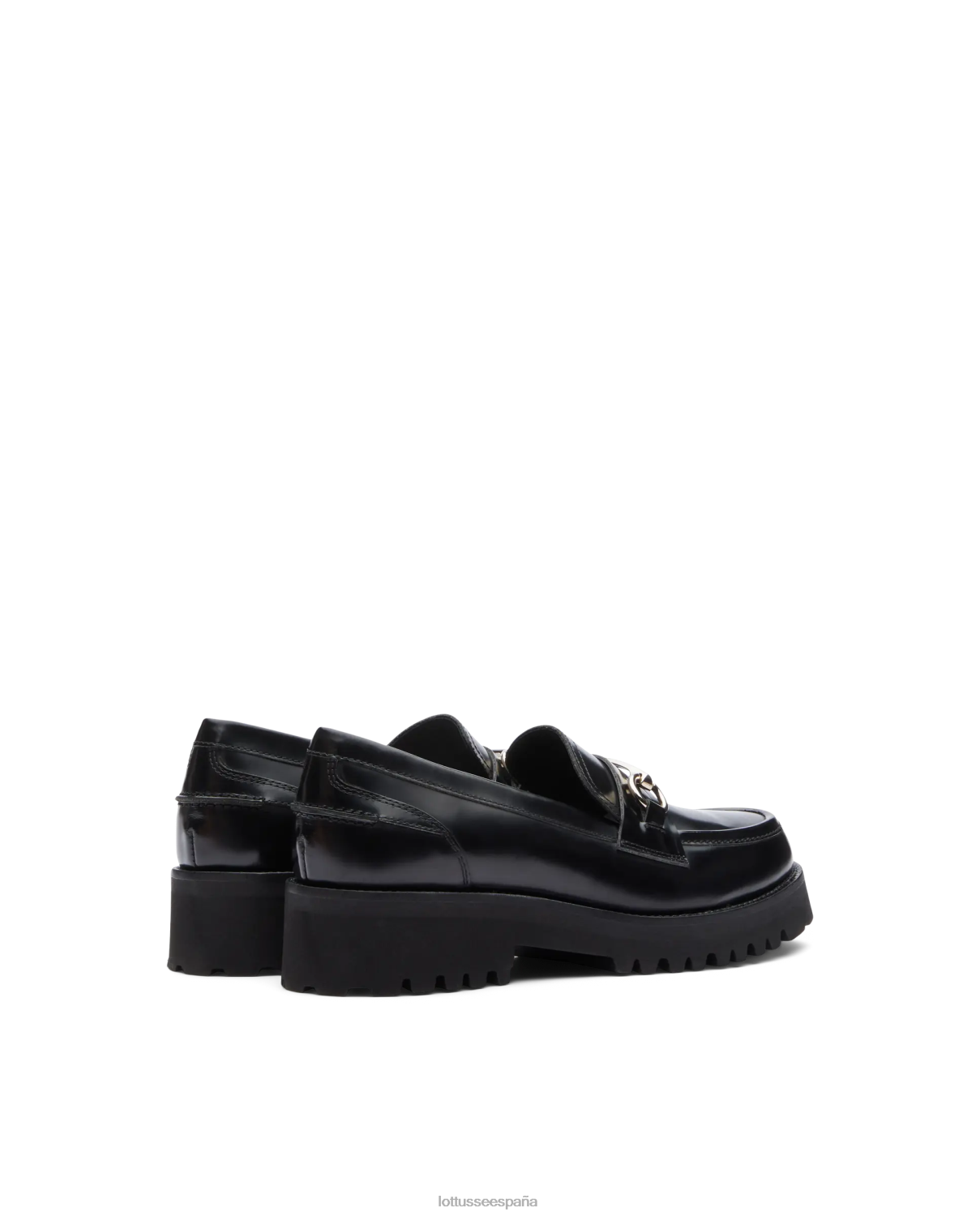 Lottusse mocasines covent de becerro pulido negro mujer calzado V40NX403