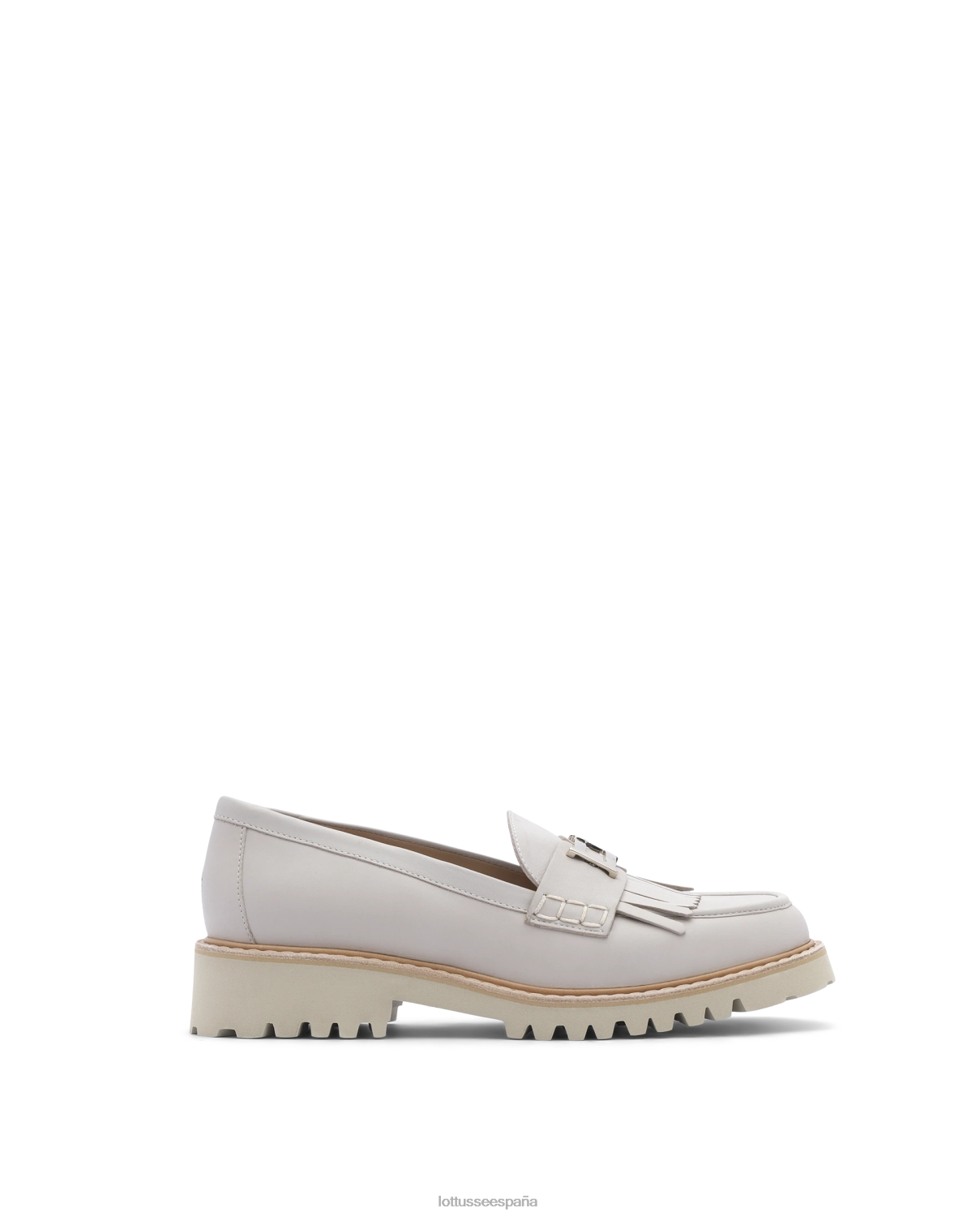 Lottusse mocasines covent lisos de becerro gris pardo mujer calzado V40NX245