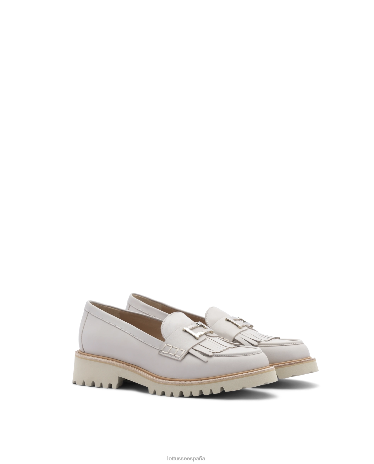 Lottusse mocasines covent lisos de becerro gris pardo mujer calzado V40NX245