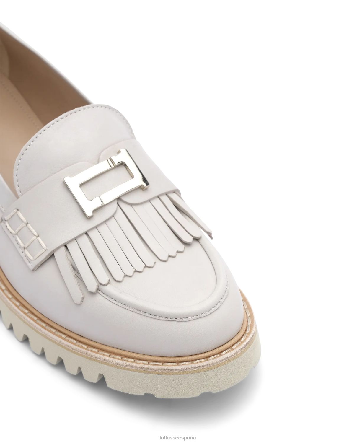Lottusse mocasines covent lisos de becerro gris pardo mujer calzado V40NX245