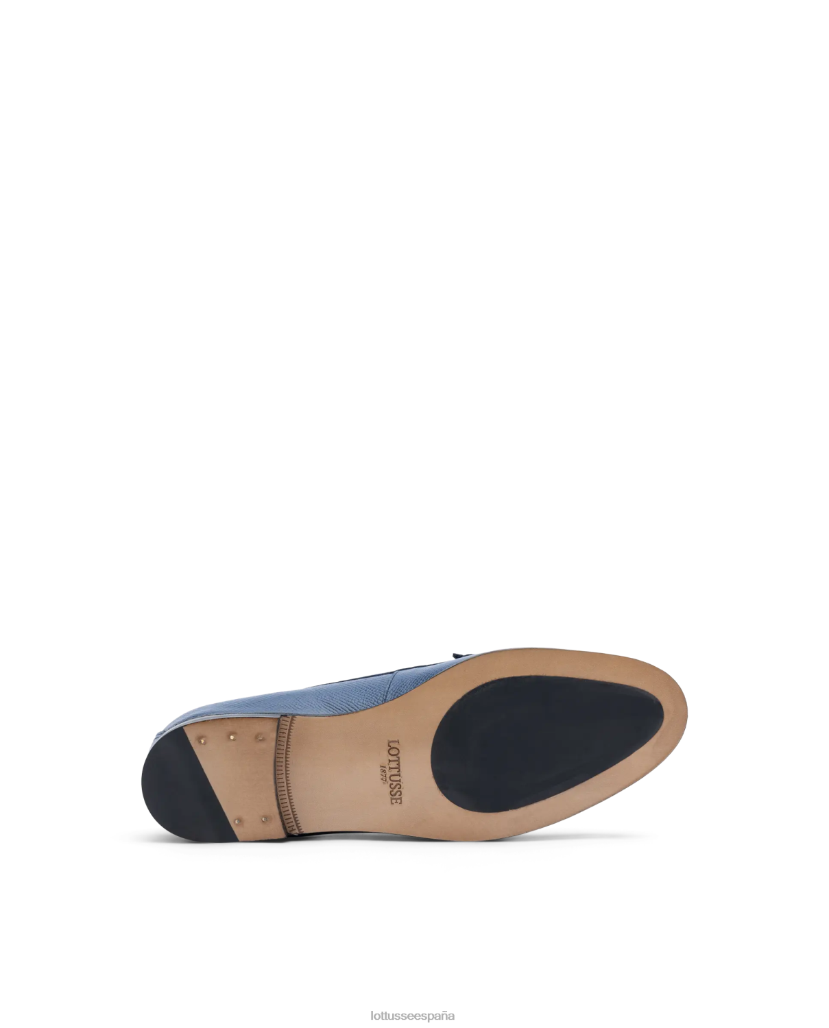 Lottusse mocasines de becerro con sello Liberty Safian azul marino mujer calzado V40NX240
