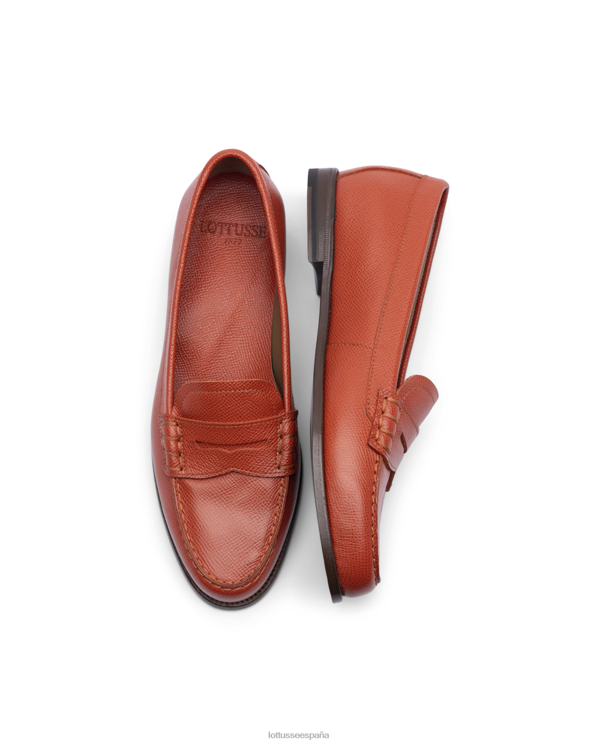 Lottusse mocasines de becerro con sello Liberty Safian rojo mujer calzado V40NX238
