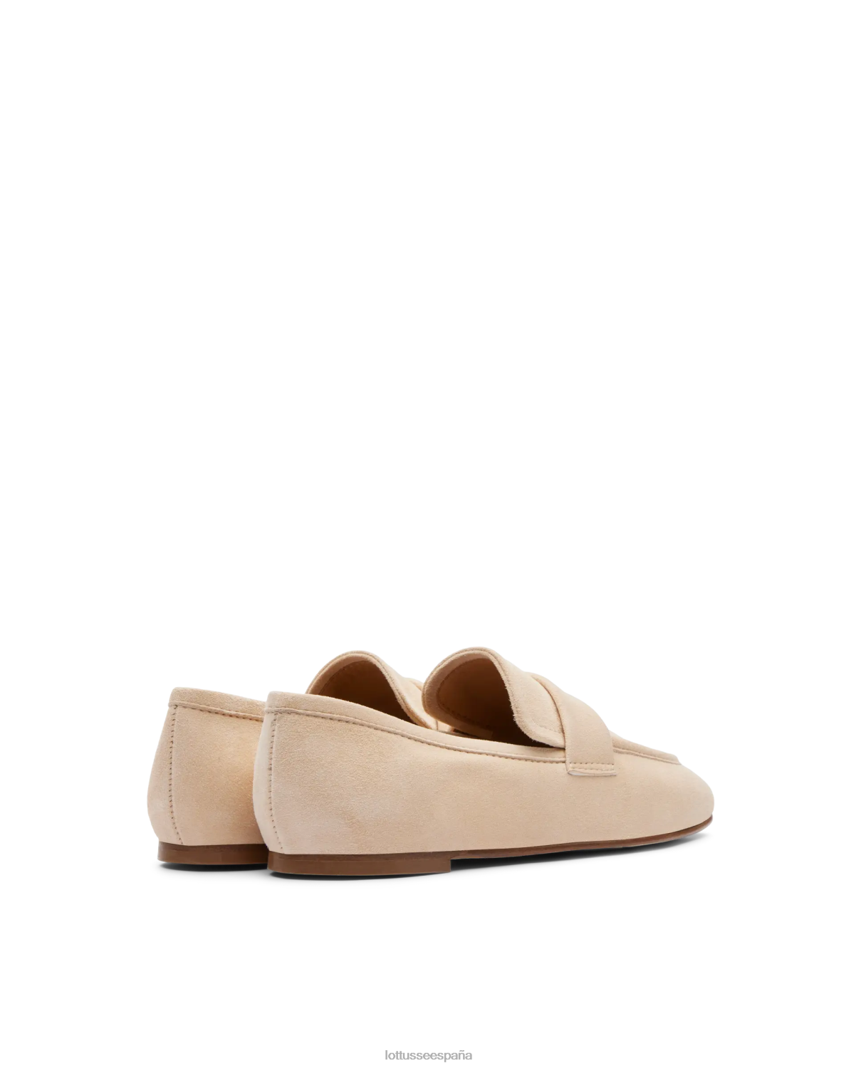 Lottusse mocasines goya de ante de cabra blanquecino mujer calzado V40NX410
