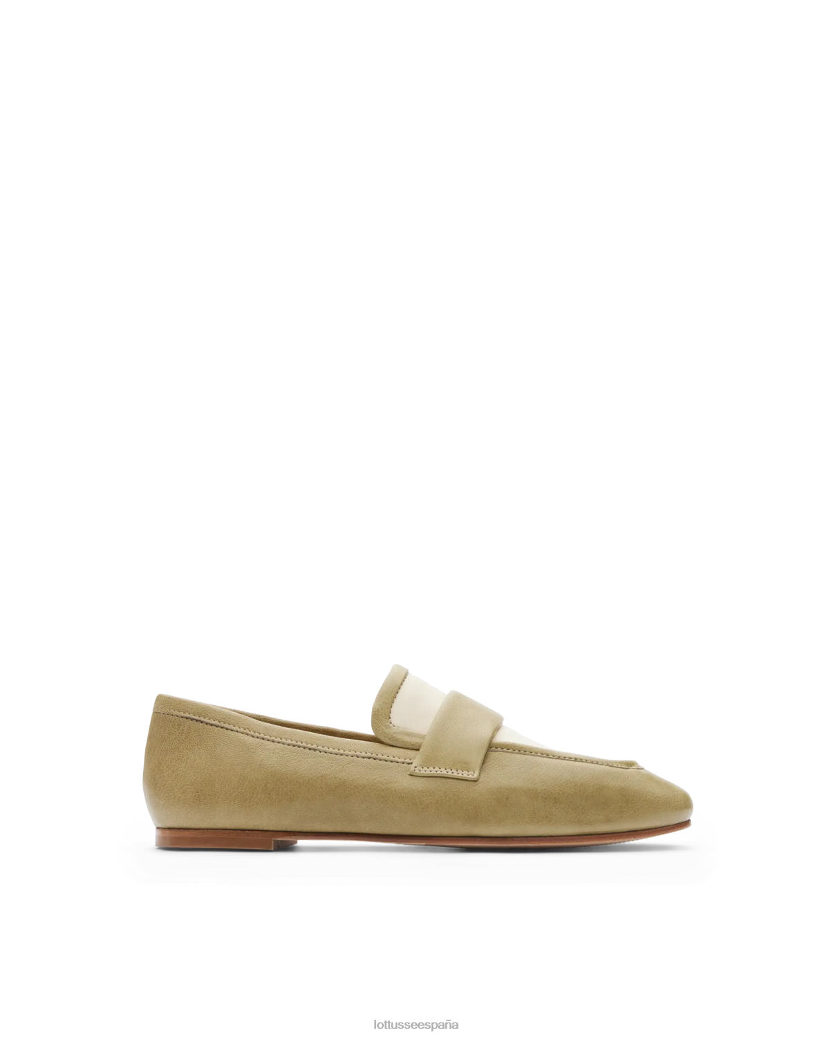Lottusse mocasines goya de cordero verde mujer calzado V40NX280