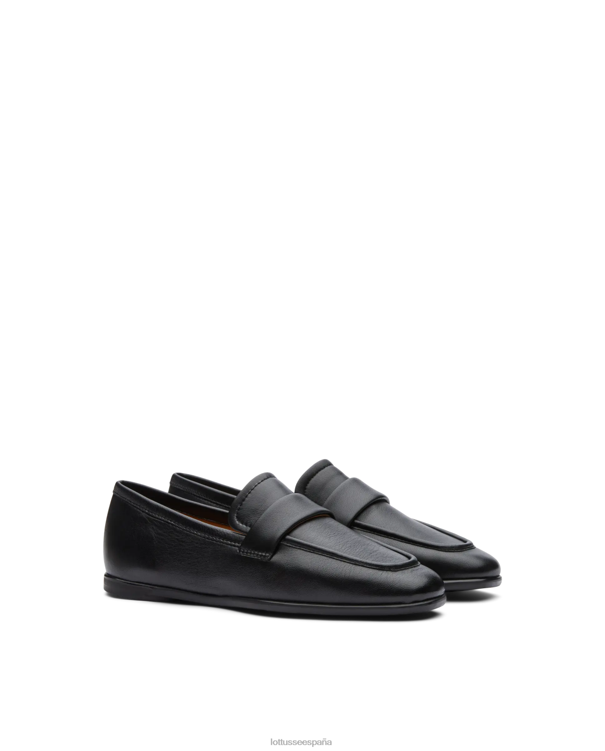 Lottusse mocasines goya suaves de cordero negro mujer calzado V40NX409