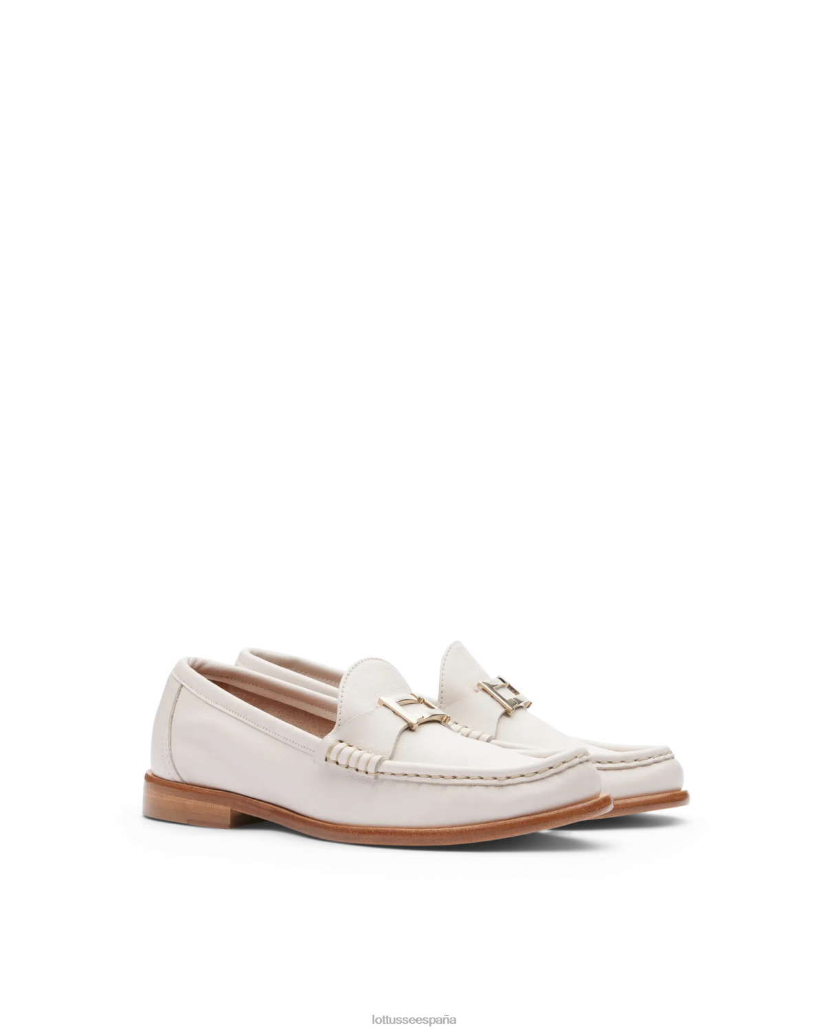 Lottusse mocasines lara de becerro suave blanquecino mujer calzado V40NX235
