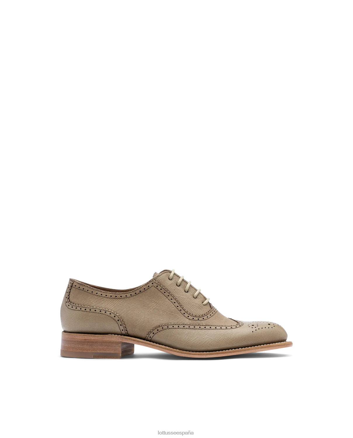 Lottusse cambridge becerro tejus relieve oxford verde oliva mujer calzado V40NX211
