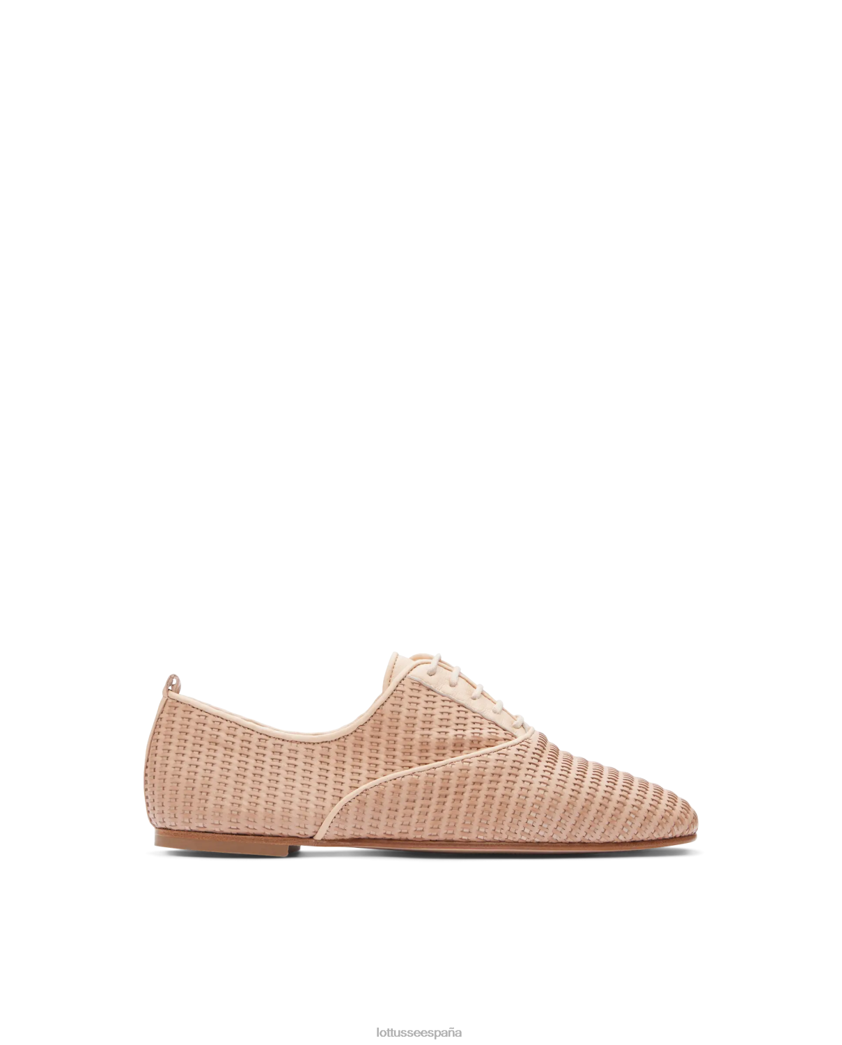 Lottusse goya becerro malla cuero oxford natural mujer calzado V40NX269