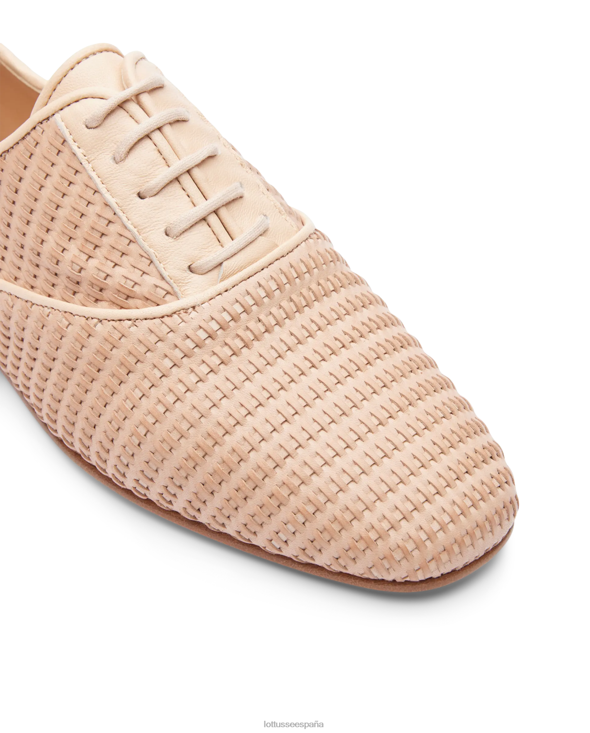 Lottusse goya becerro malla cuero oxford natural mujer calzado V40NX269