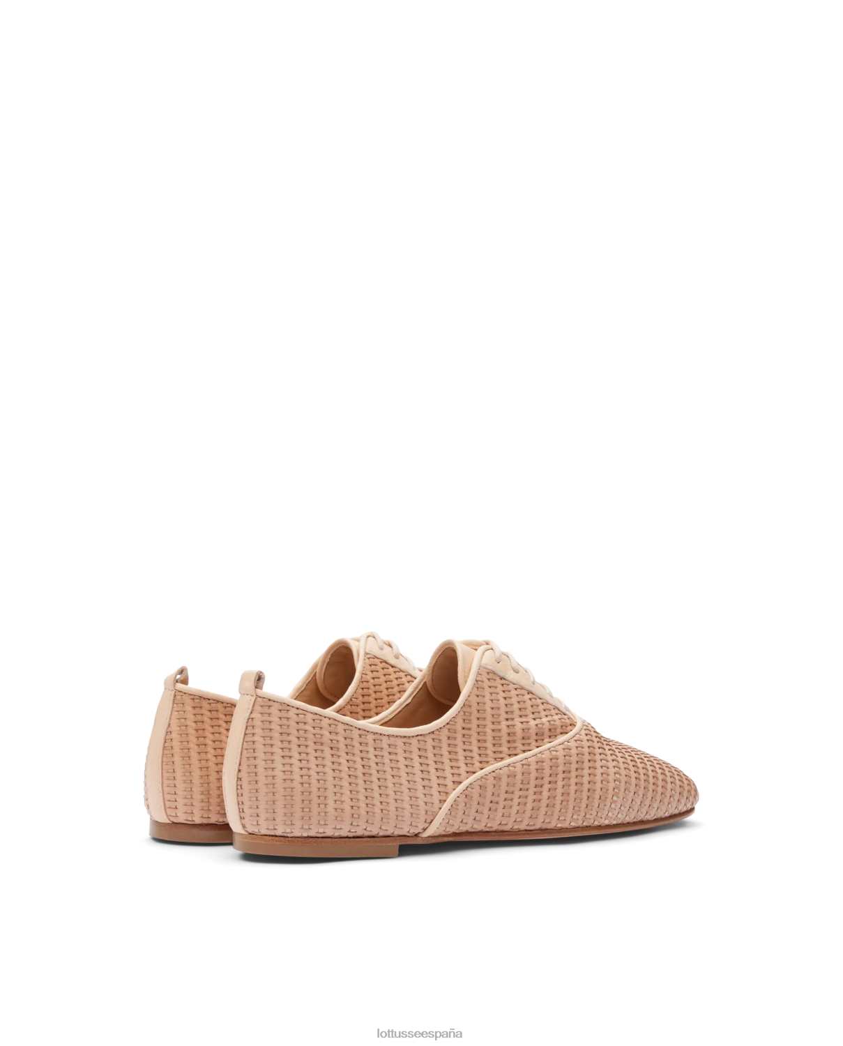 Lottusse goya becerro malla cuero oxford natural mujer calzado V40NX269