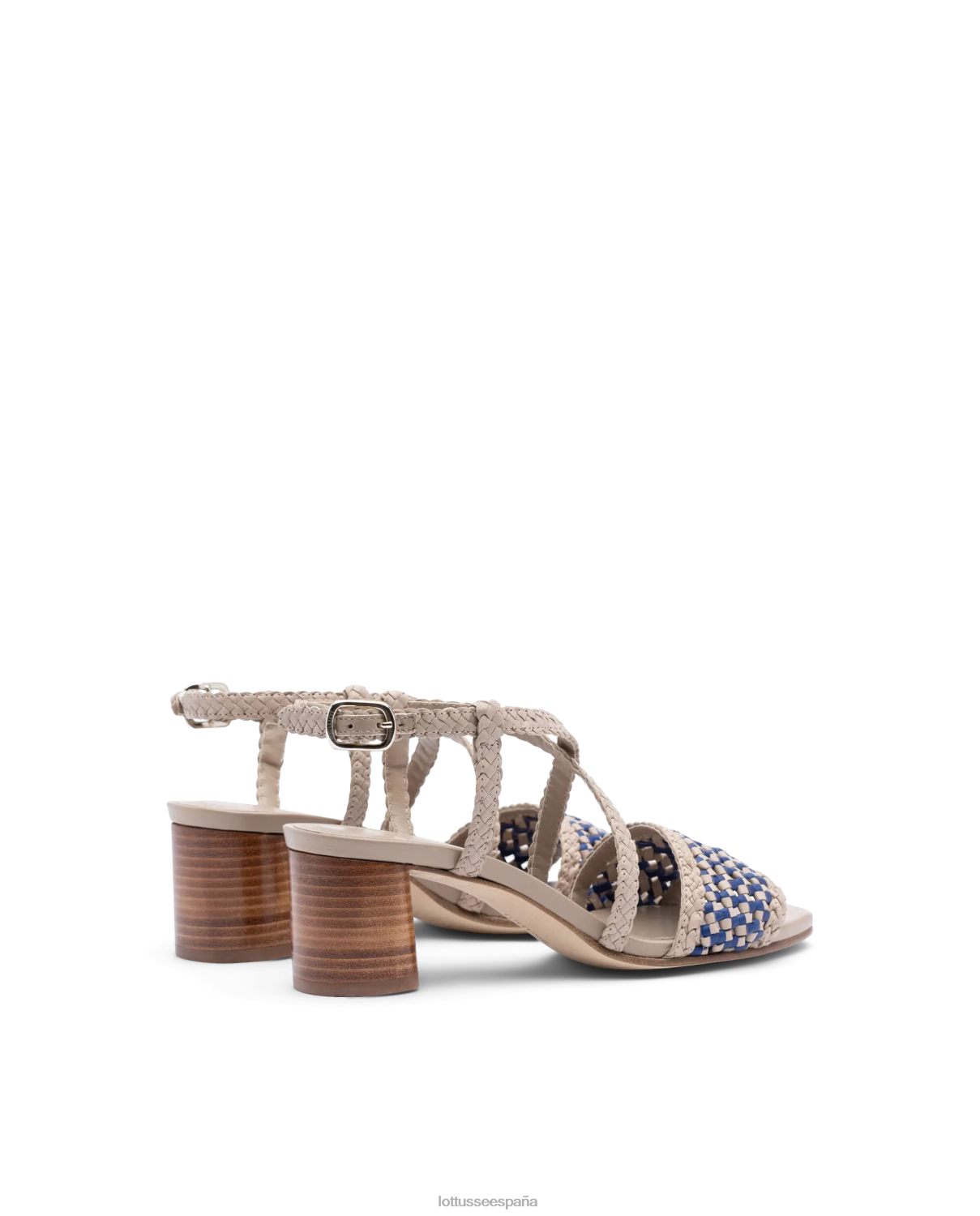 Lottusse sandalias de cuero de malla de cordero de verano multicolor mujer calzado V40NX314