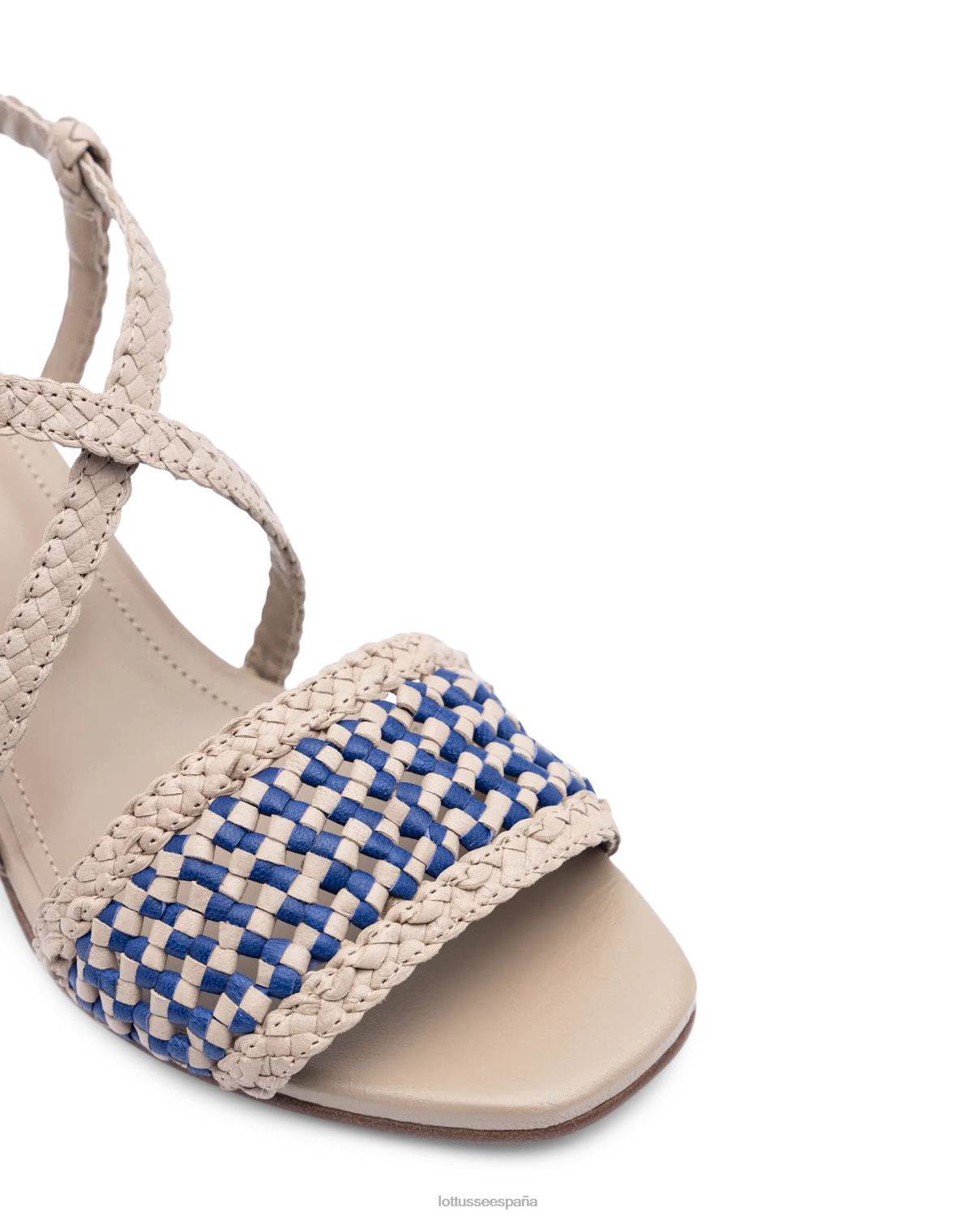 Lottusse sandalias de cuero de malla de cordero de verano multicolor mujer calzado V40NX314