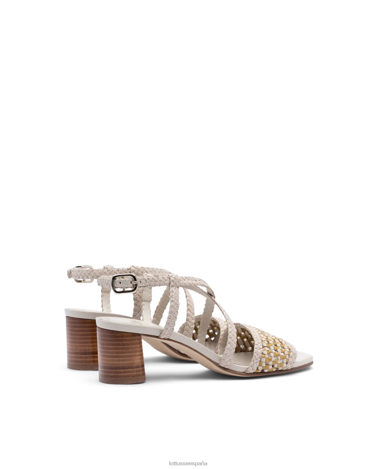 Lottusse sandalias de cuero de malla de cordero de verano multicolor mujer calzado V40NX315