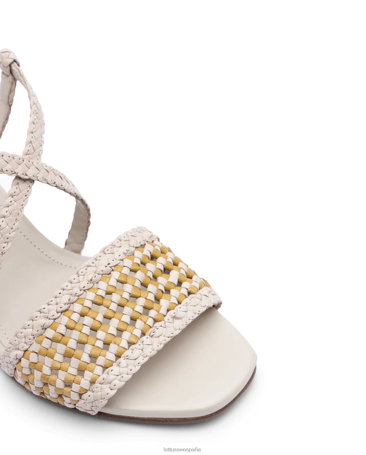 Lottusse sandalias de cuero de malla de cordero de verano multicolor mujer calzado V40NX315