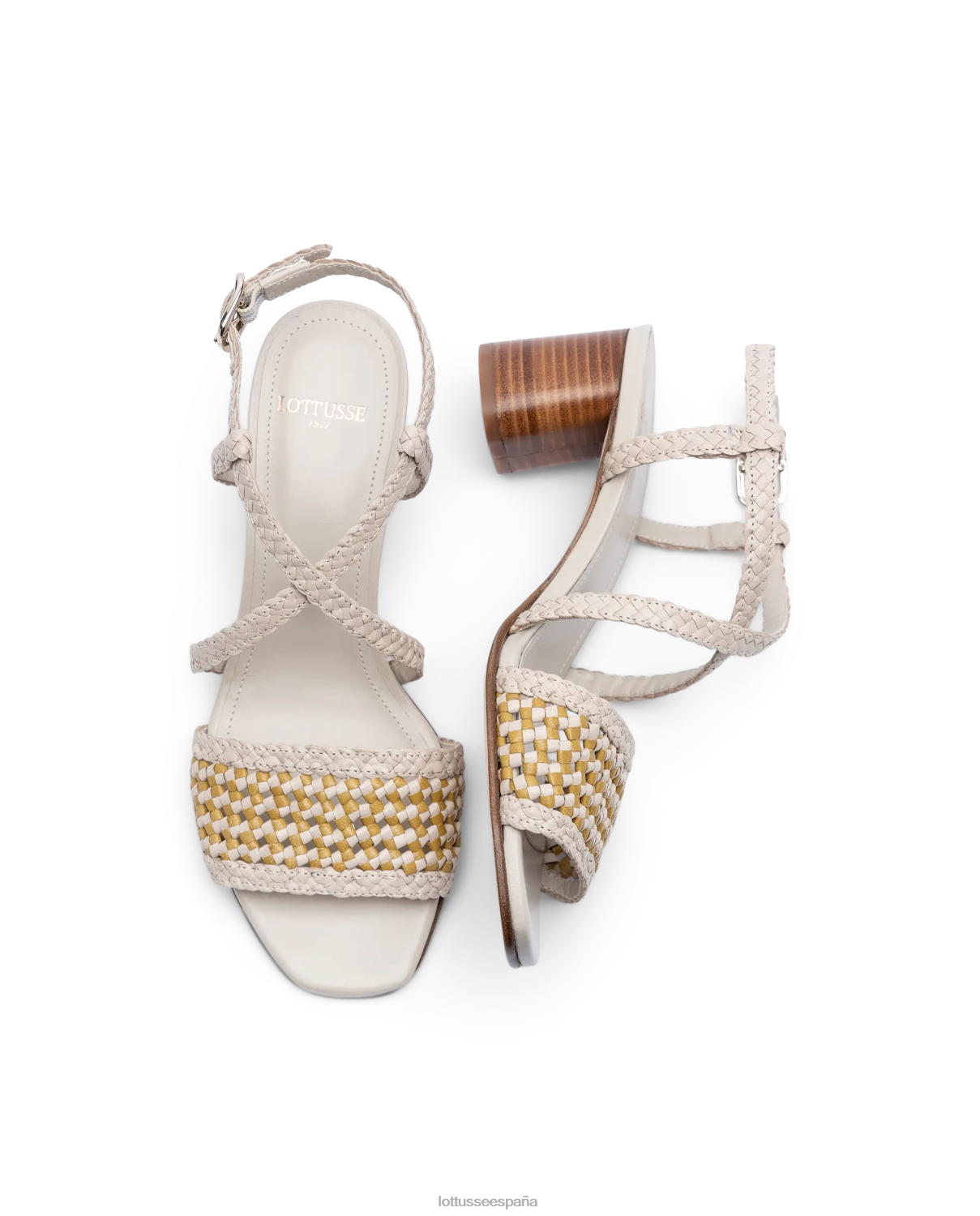 Lottusse sandalias de cuero de malla de cordero de verano multicolor mujer calzado V40NX315