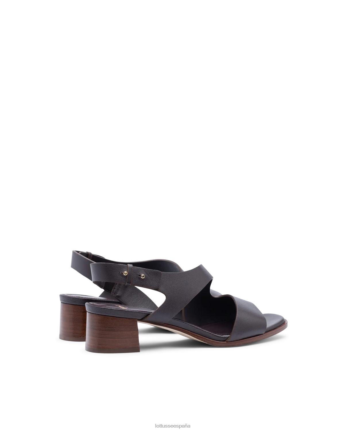Lottusse sandalias de piel de becerro lisas nylo granate mujer calzado V40NX258