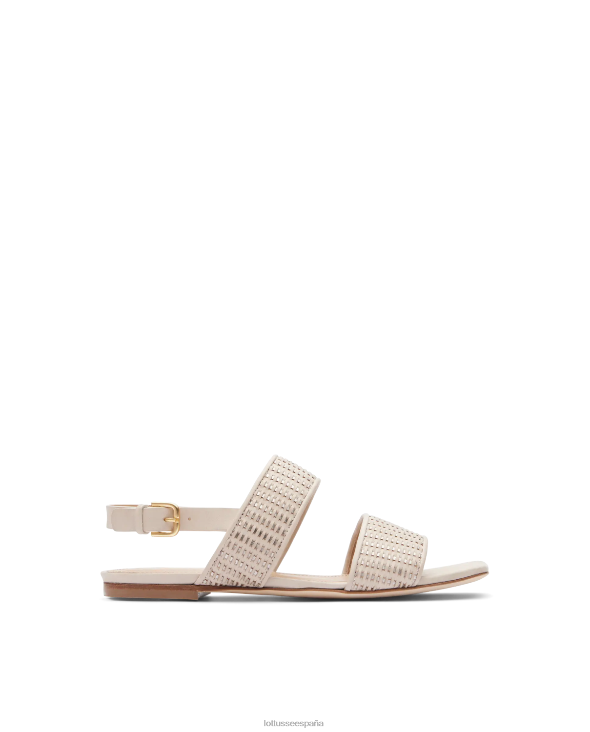 Lottusse sandalias goya de piel con malla de becerro gris mujer calzado V40NX279