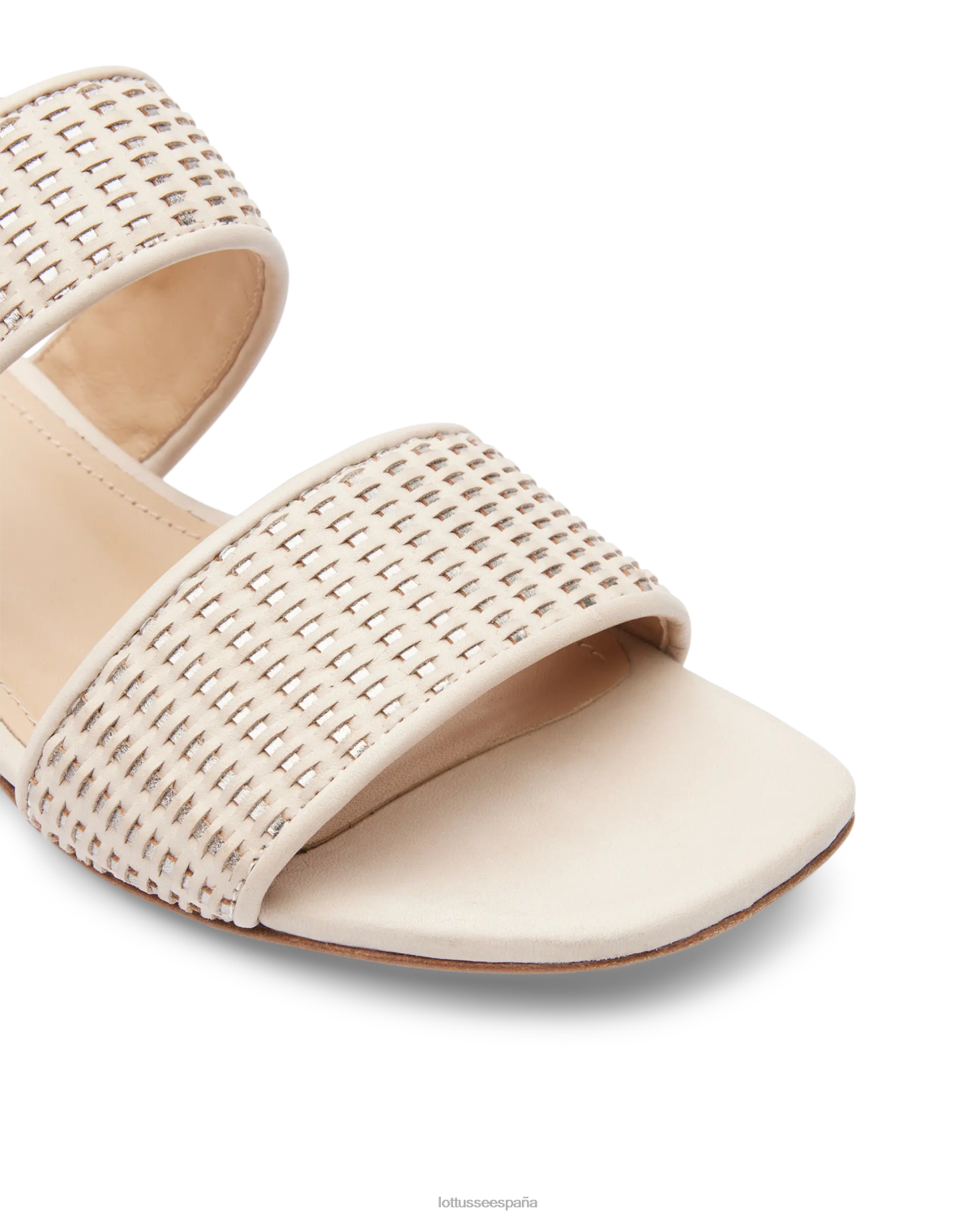 Lottusse sandalias goya de piel con malla de becerro gris mujer calzado V40NX279