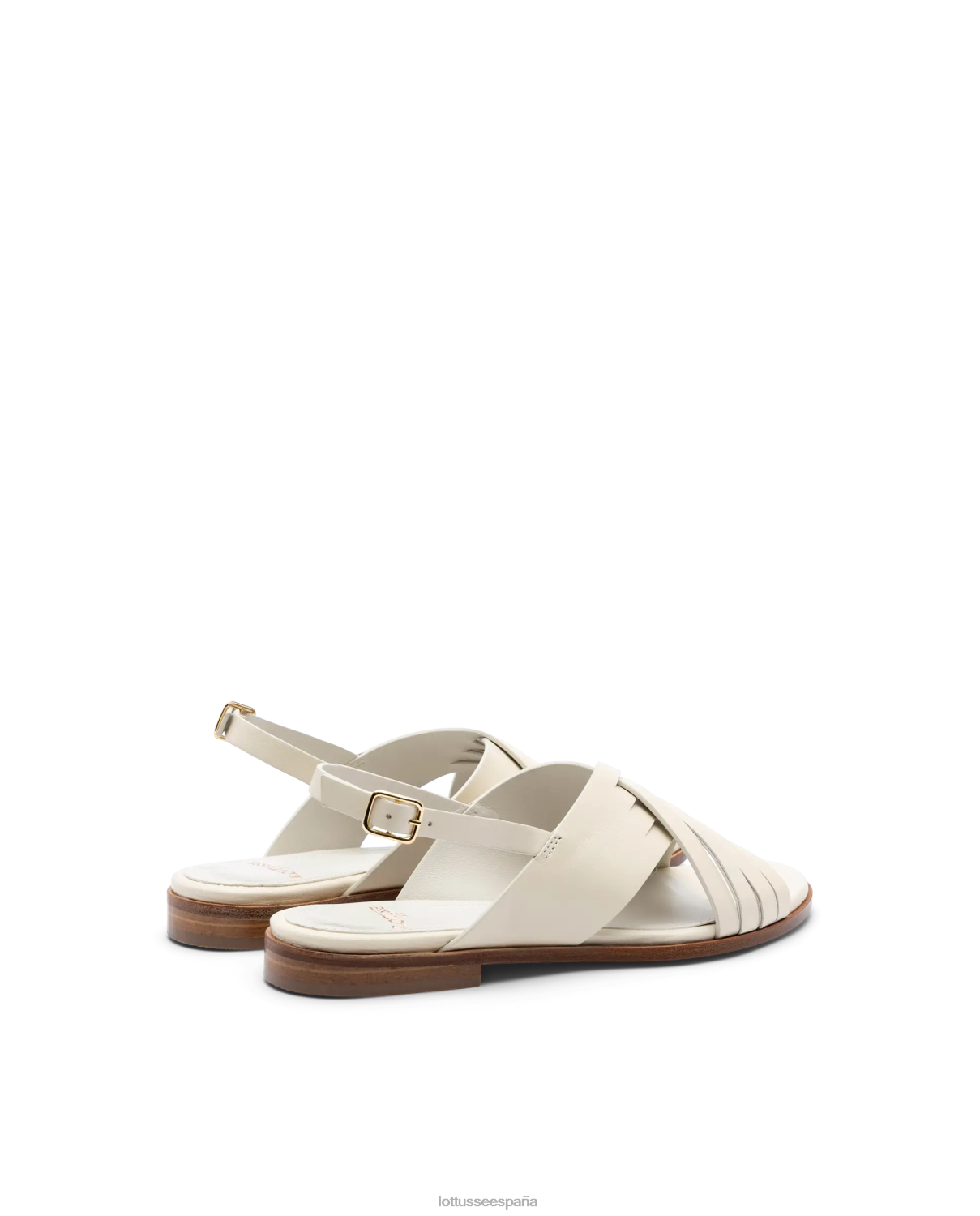 Lottusse sandalias nylo de cordero suave blanquecino mujer calzado V40NX256