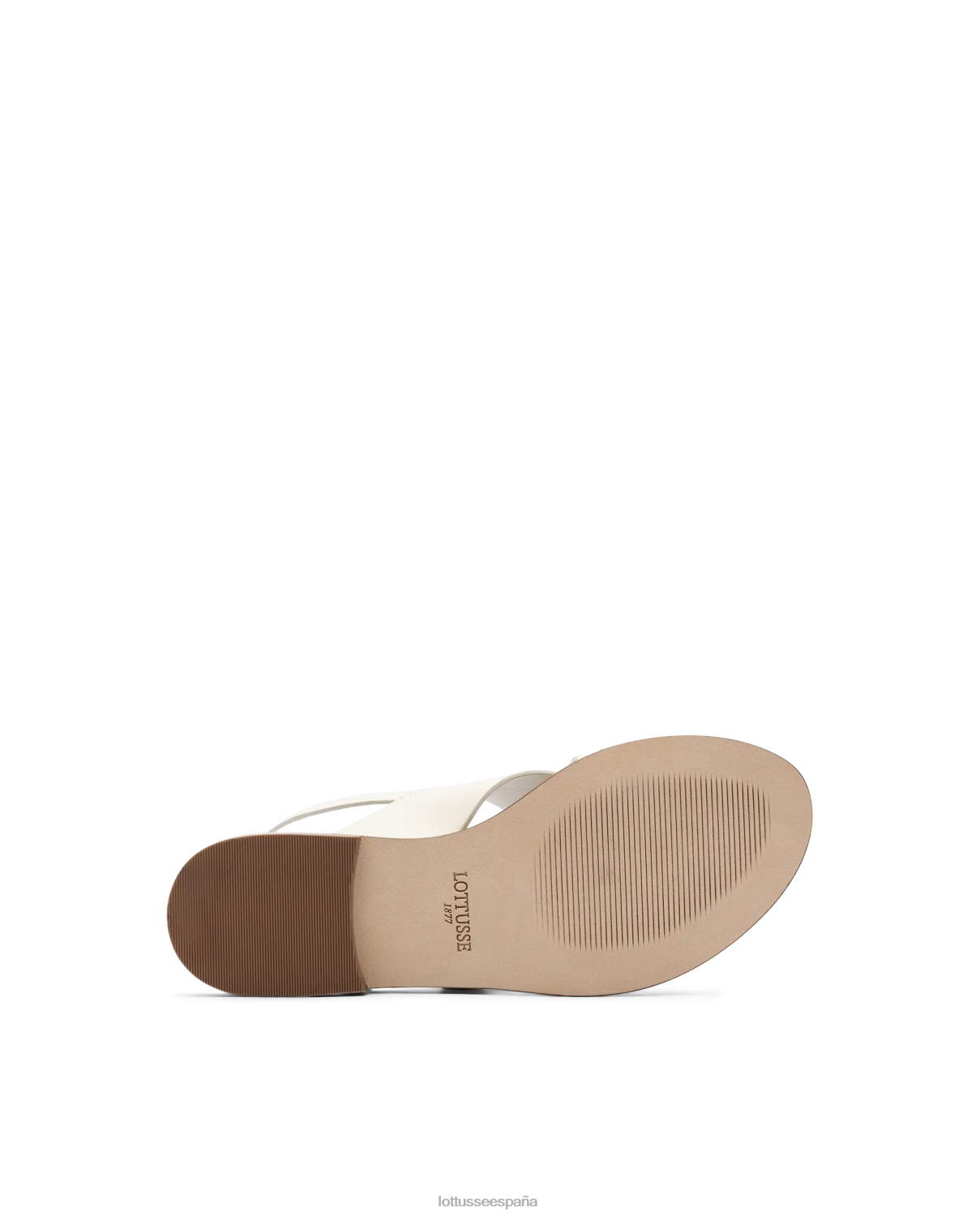 Lottusse sandalias nylo de cordero suave blanquecino mujer calzado V40NX256