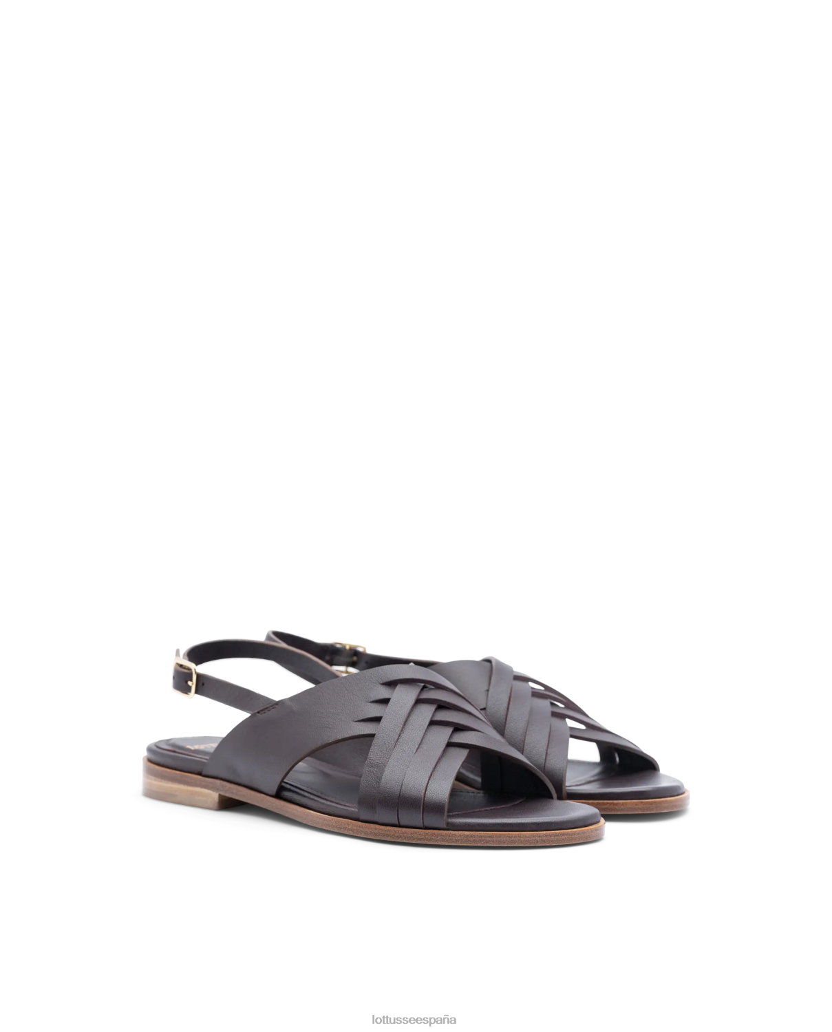 Lottusse sandalias nylo de cordero suave color morado granate mujer calzado V40NX255