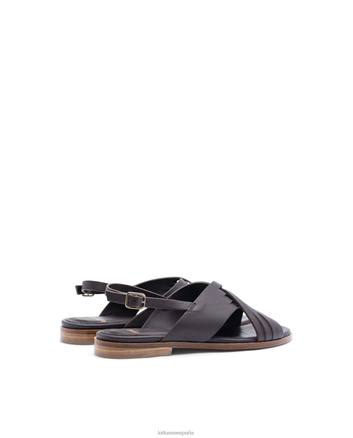 Lottusse sandalias nylo de cordero suave color morado granate mujer calzado V40NX255