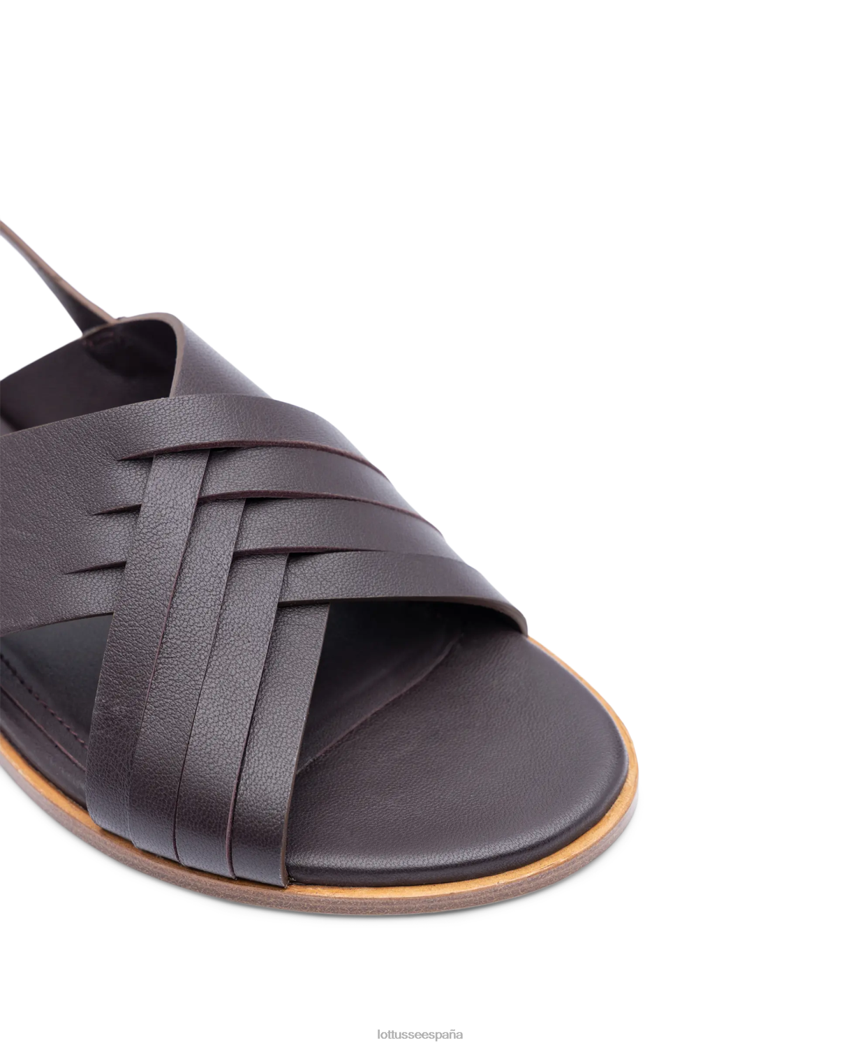 Lottusse sandalias nylo de cordero suave color morado granate mujer calzado V40NX255