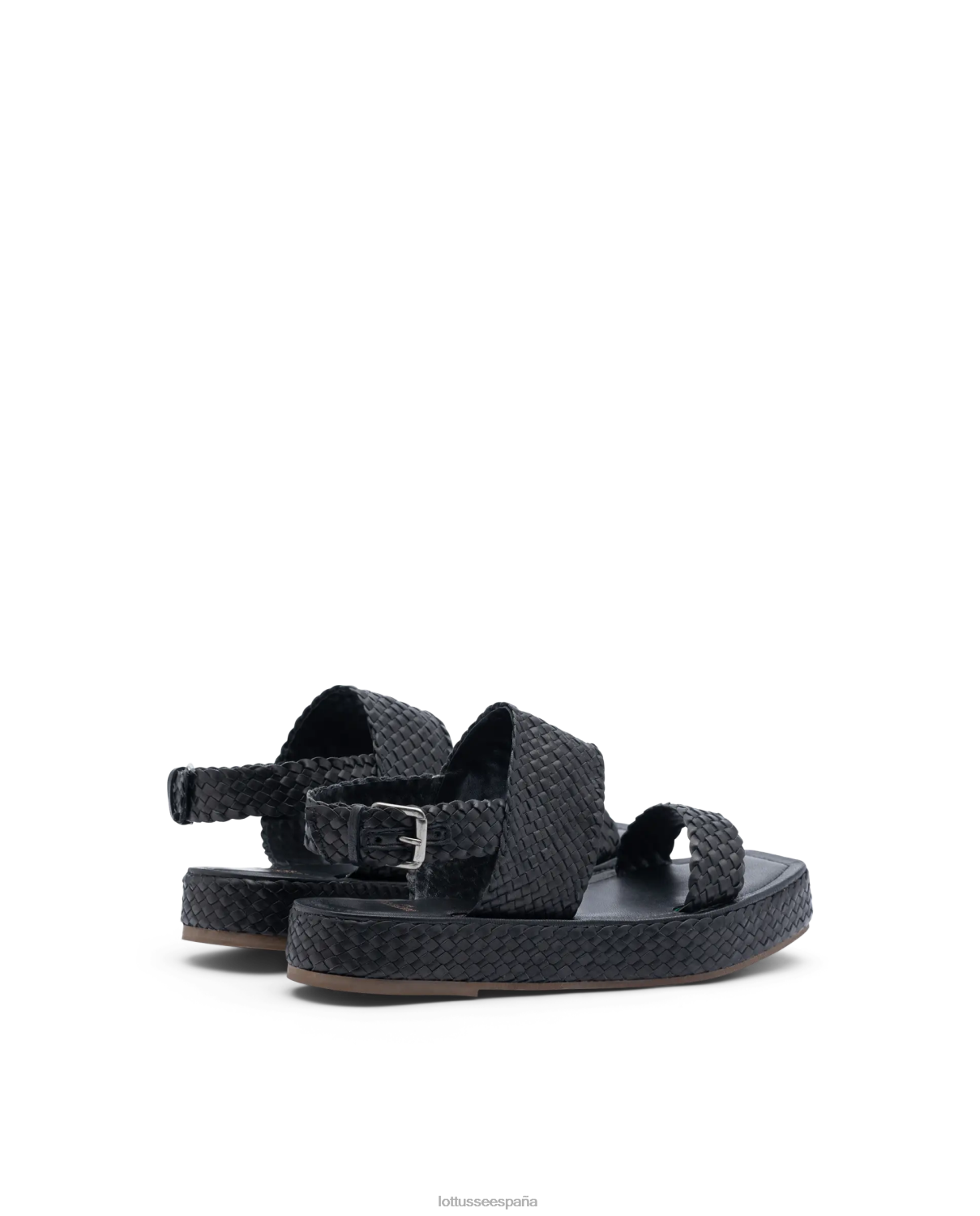 Lottusse sandalias steffy de cordero suave negro mujer calzado V40NX259
