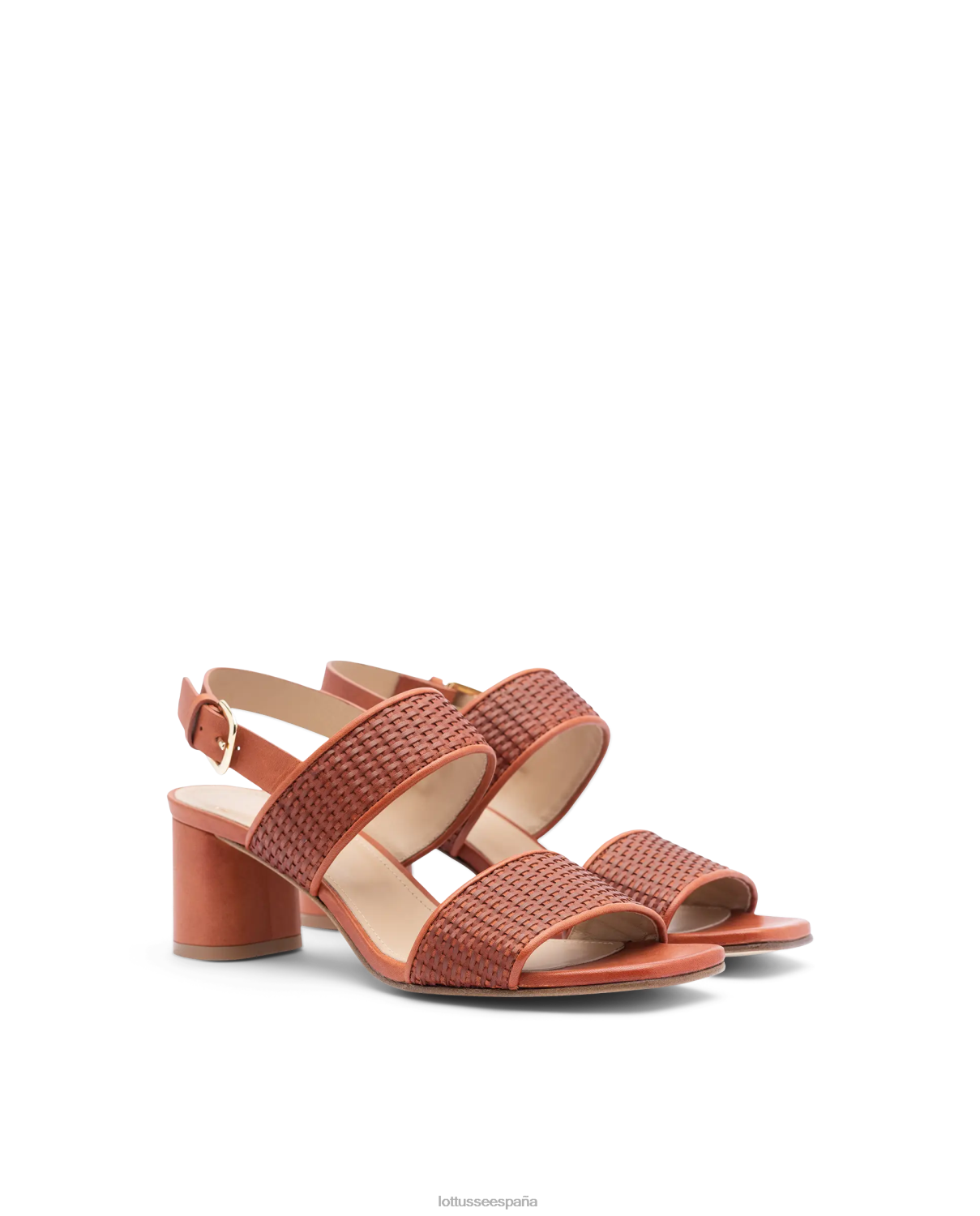 Lottusse sandalias nicole de cabra trenzadas naranja mujer calzado V40NX287