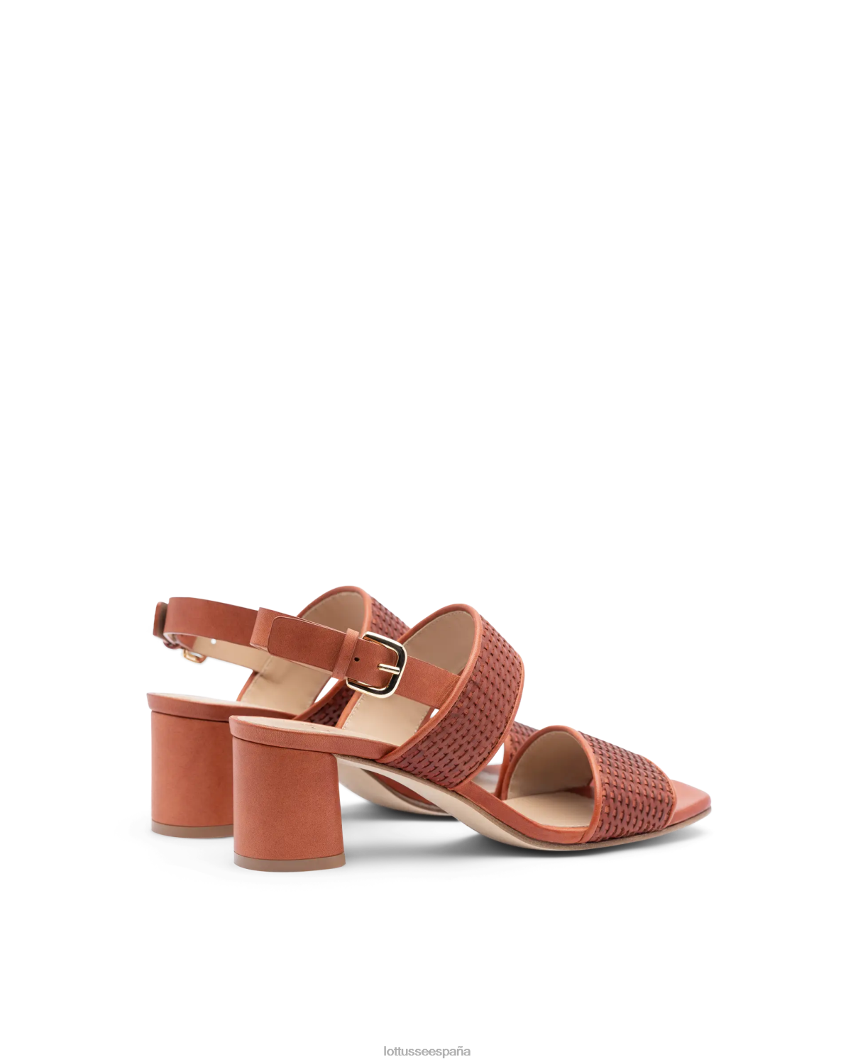 Lottusse sandalias nicole de cabra trenzadas naranja mujer calzado V40NX287