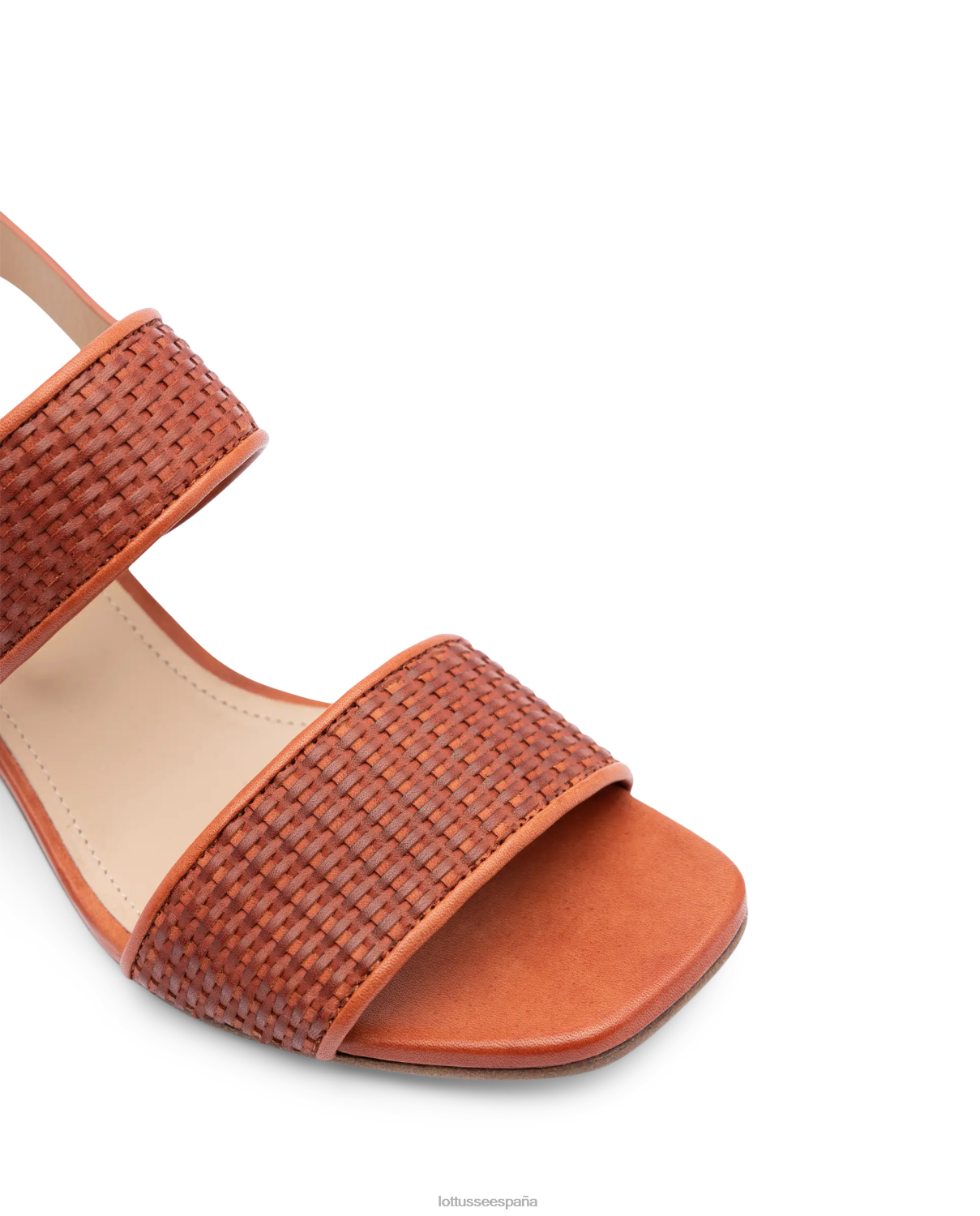 Lottusse sandalias nicole de cabra trenzadas naranja mujer calzado V40NX287