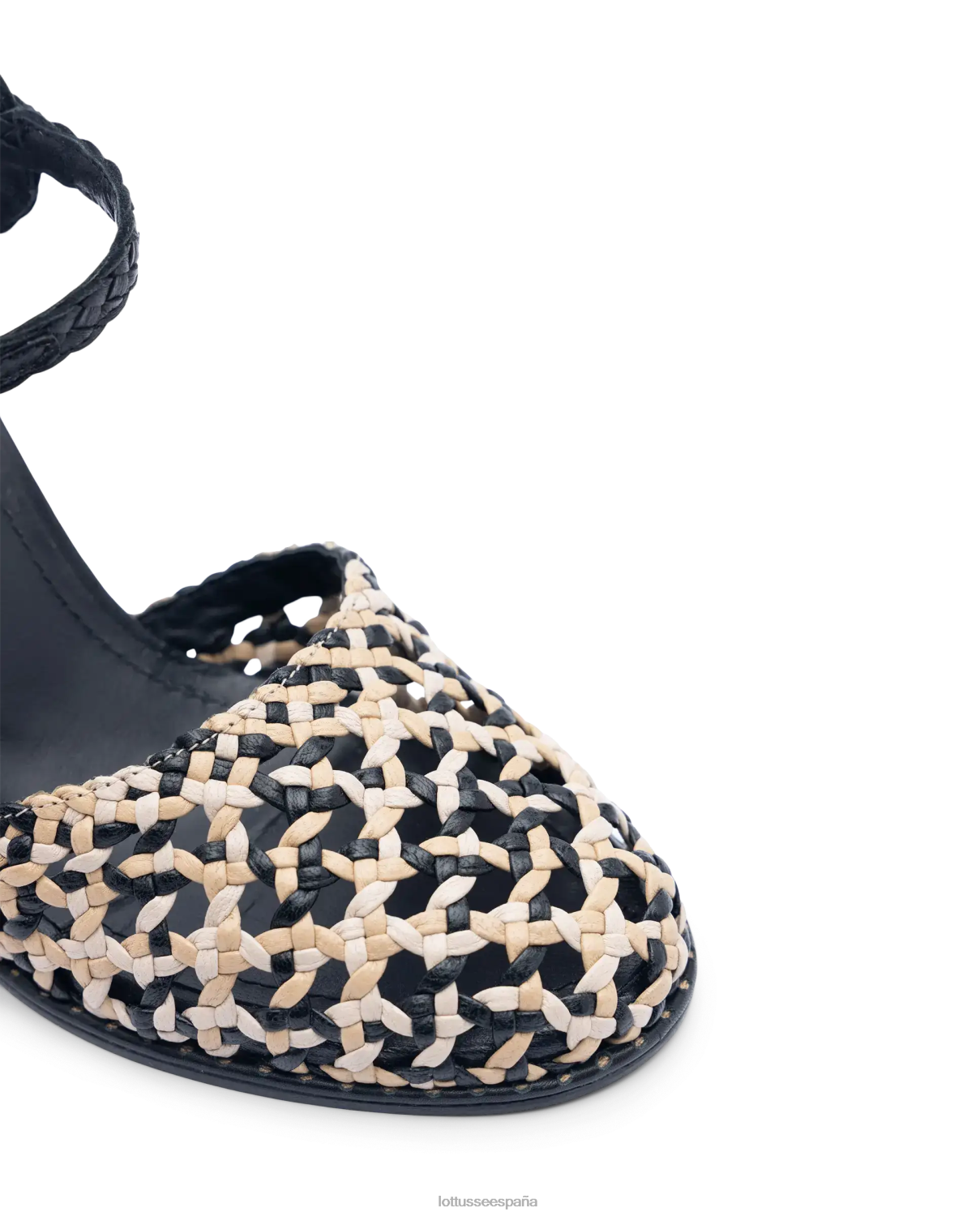 Lottusse zapatos de salón étnicos de cabra trenzados multicolor mujer calzado V40NX249