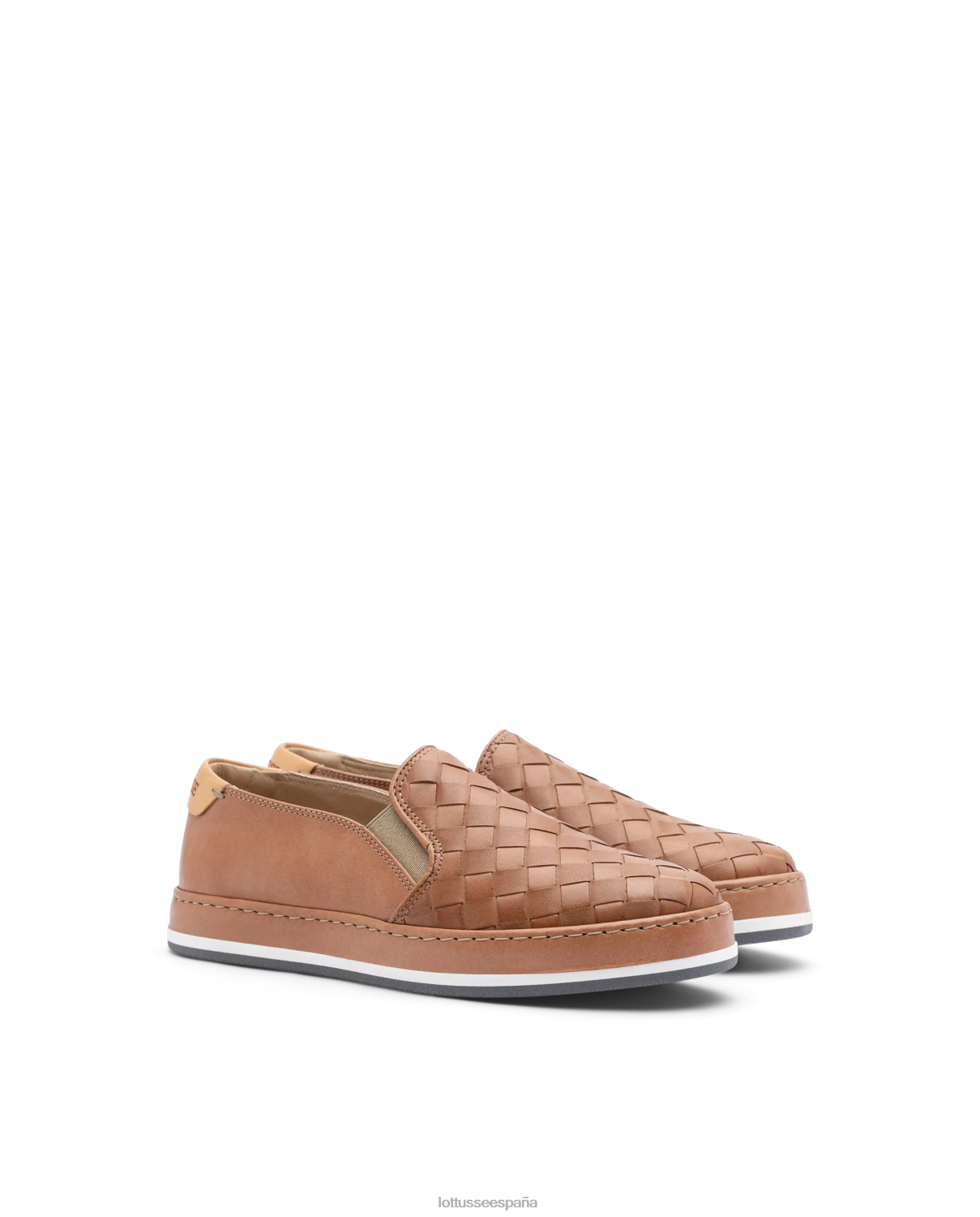 Lottusse zapatillas libby de piel y malla de cordero natural mujer calzado V40NX309