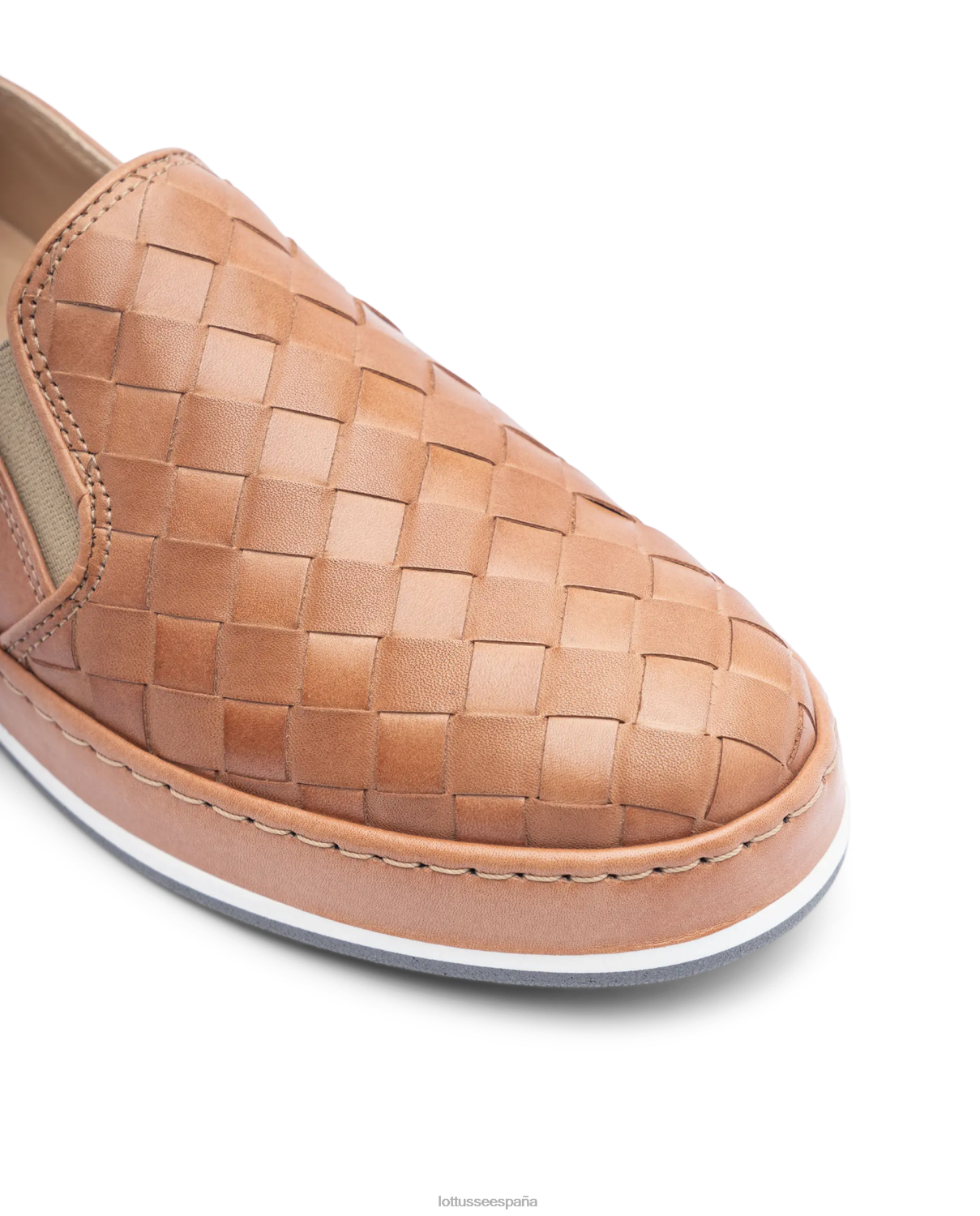 Lottusse zapatillas libby de piel y malla de cordero natural mujer calzado V40NX309