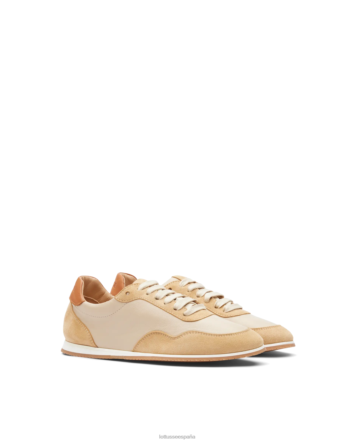 Lottusse zapatillas mancor de gamuza beige mujer calzado V40NX298