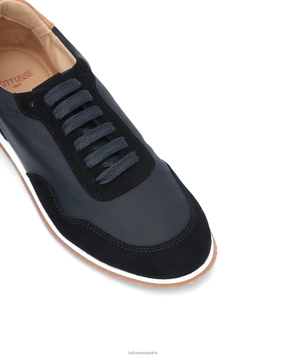 Lottusse zapatillas mancor de gamuza negro mujer calzado V40NX299