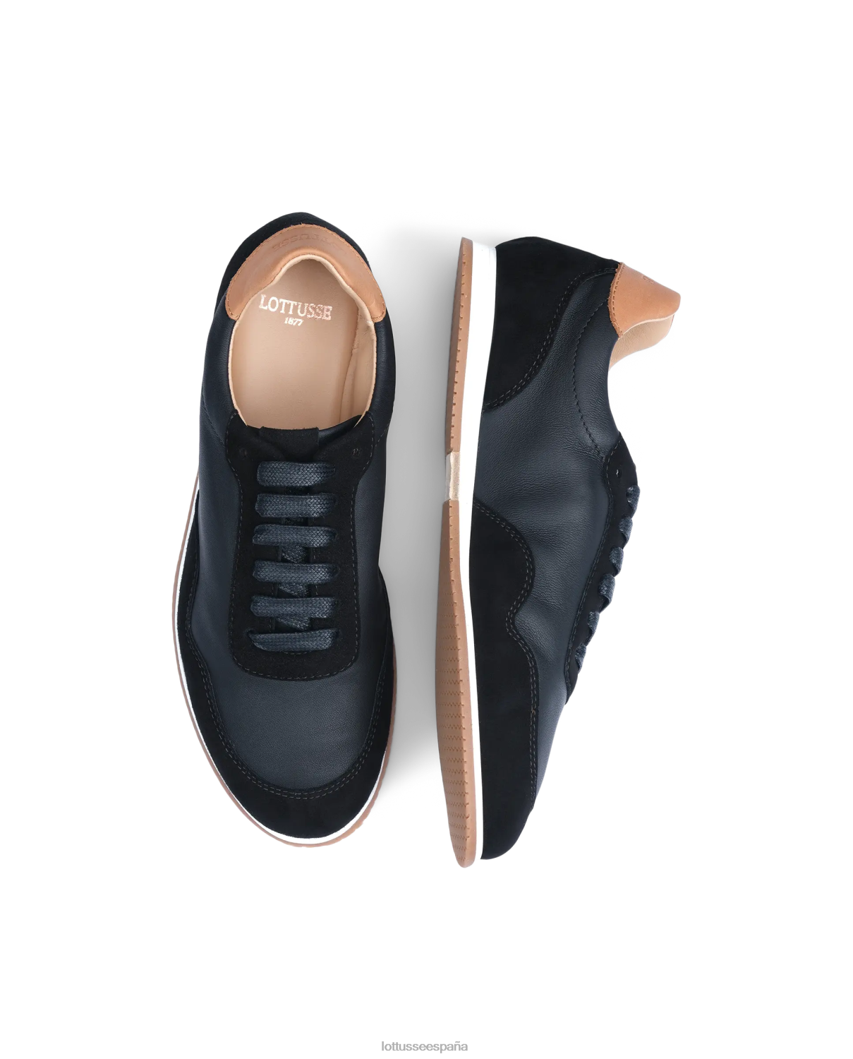Lottusse zapatillas mancor de gamuza negro mujer calzado V40NX299