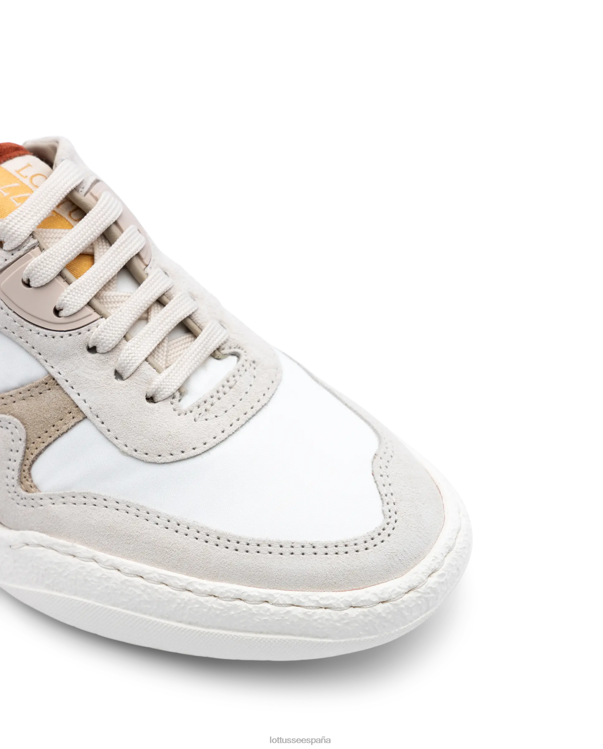 Lottusse zapatillas trotter de ante blanquecino mujer calzado V40NX418