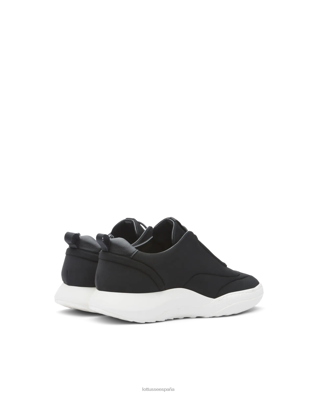 Lottusse zapatillas trotter de tejido de neopreno negro mujer calzado V40NX417