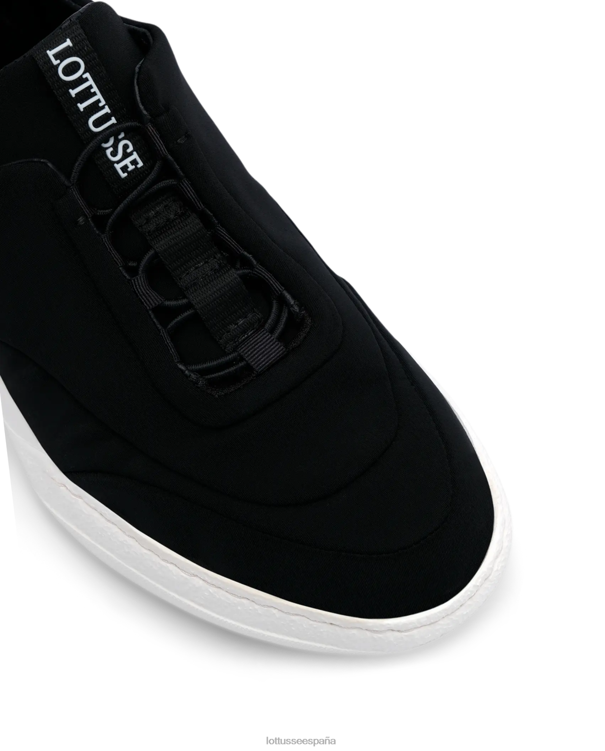 Lottusse zapatillas trotter de tejido de neopreno negro mujer calzado V40NX417