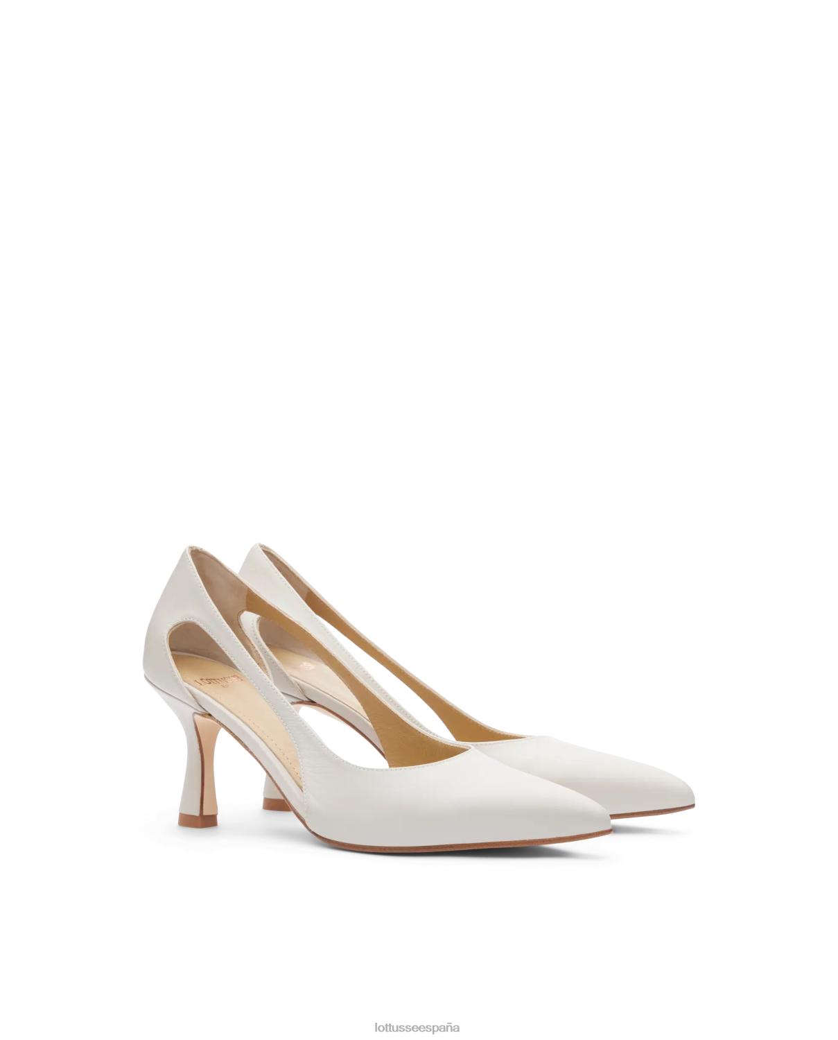 Lottusse zapatos de tacón carla lisos blanquecino mujer calzado V40NX229