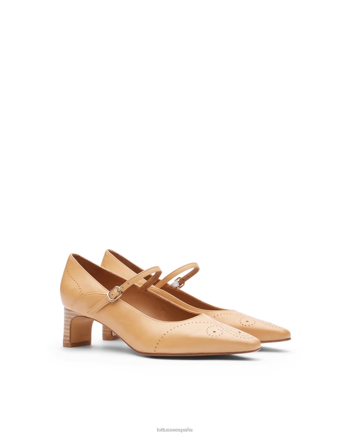 Lottusse zapatos de tacón de anilina crust smithson marrón mujer calzado V40NX213