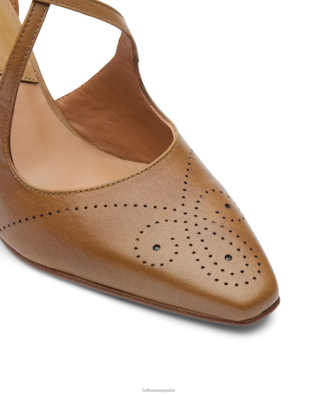 Lottusse zapatos de tacón de anilina crust smithson marrón mujer calzado V40NX222