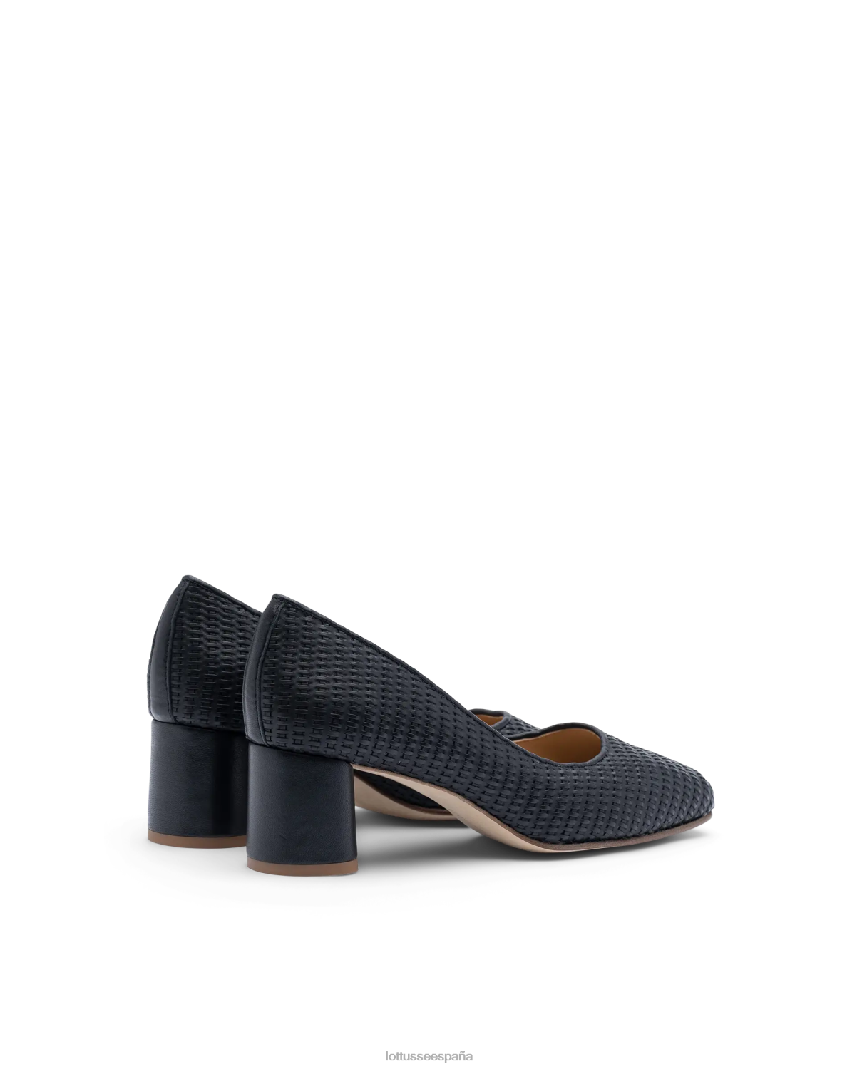 Lottusse zapatos de tacón nicole de malla de becerro negro mujer calzado V40NX285