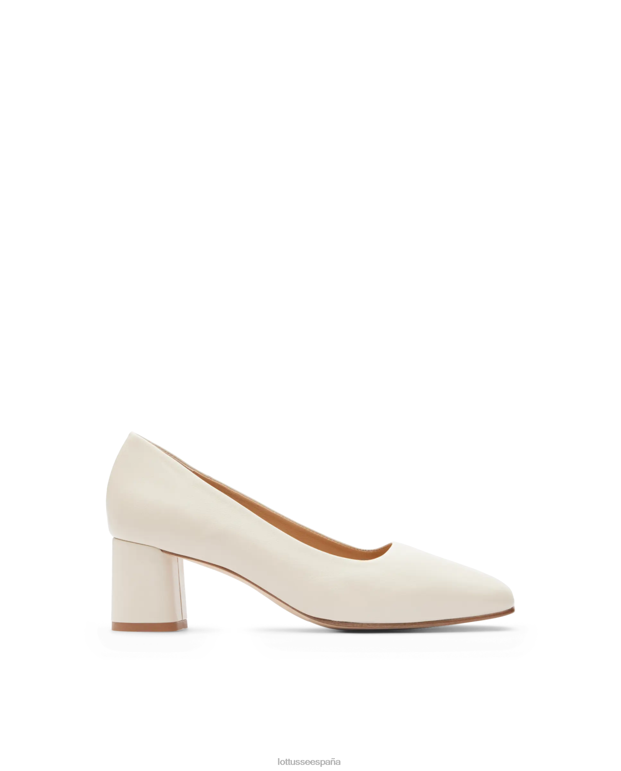 Lottusse zapatos de tacón suaves nicole cordero blanquecino mujer calzado V40NX282