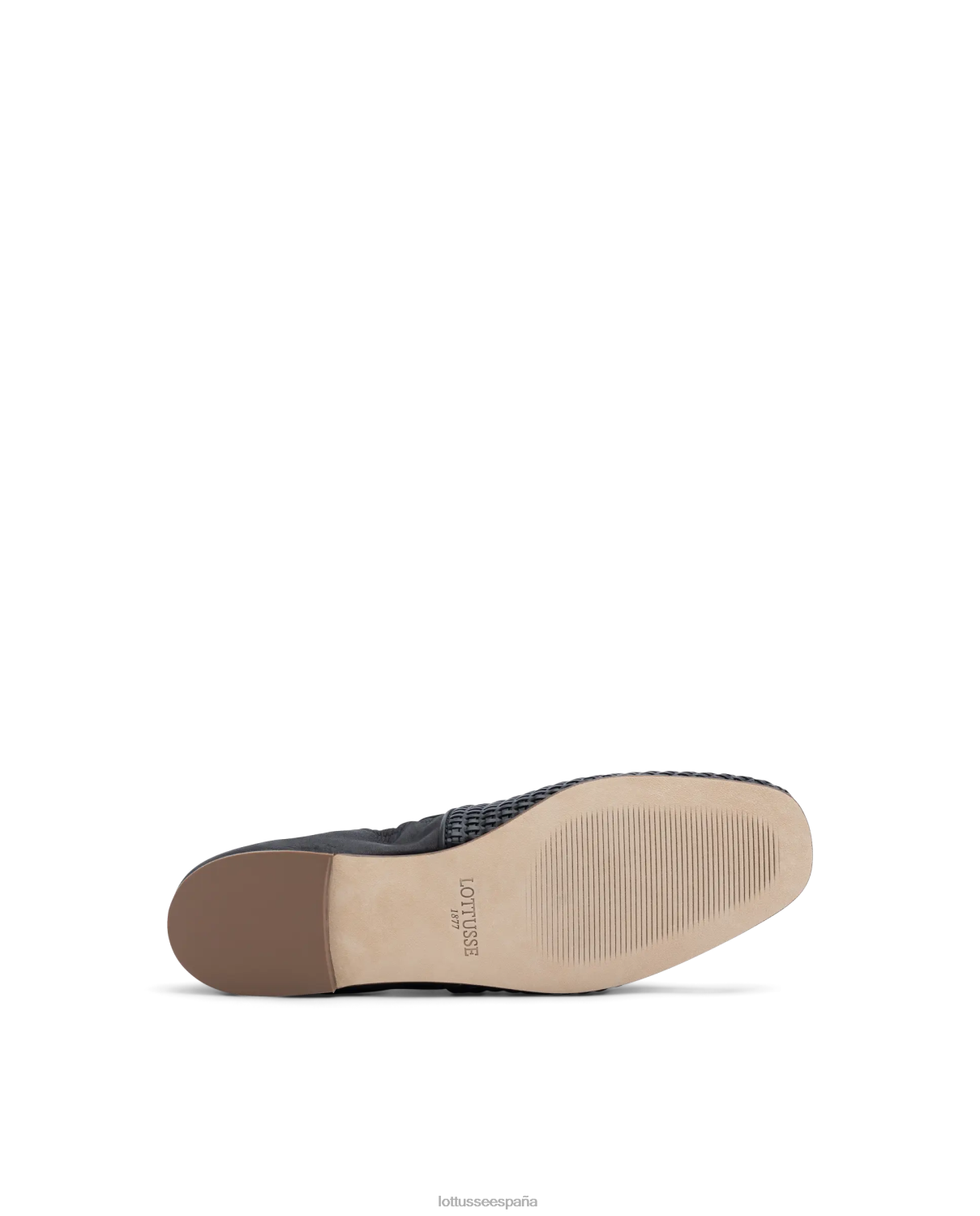 Lottusse alpargatas goya de piel con malla de becerro negro mujer calzado V40NX277