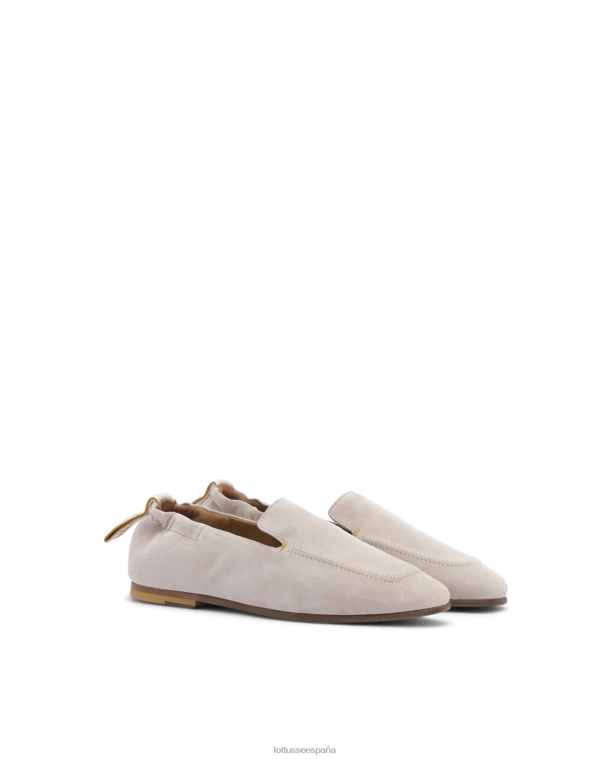 Lottusse pantuflas de gamuza cítrica beige mujer calzado V40NX207