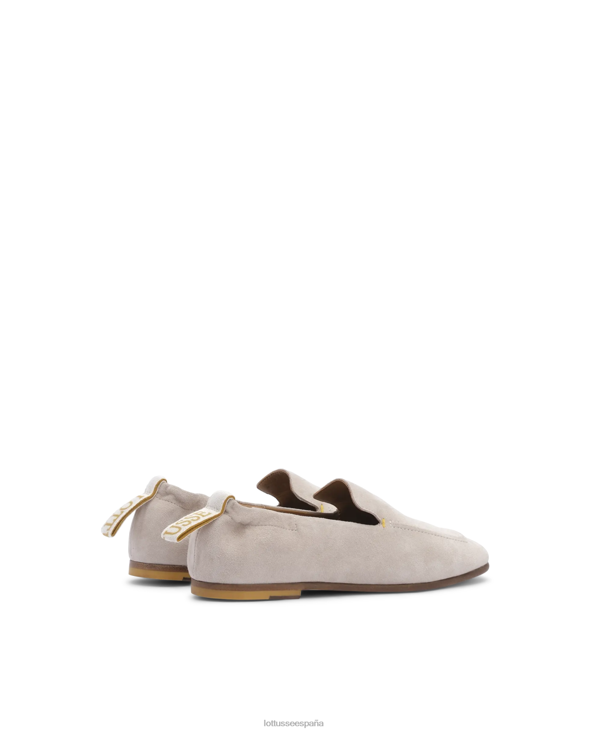 Lottusse pantuflas de gamuza cítrica beige mujer calzado V40NX207