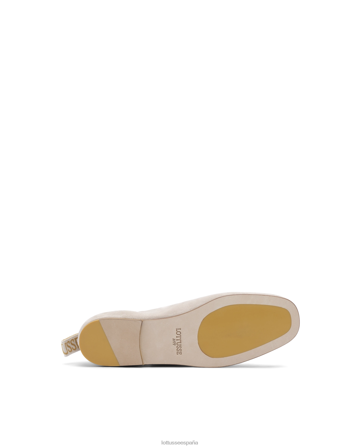 Lottusse pantuflas de gamuza cítrica beige mujer calzado V40NX207